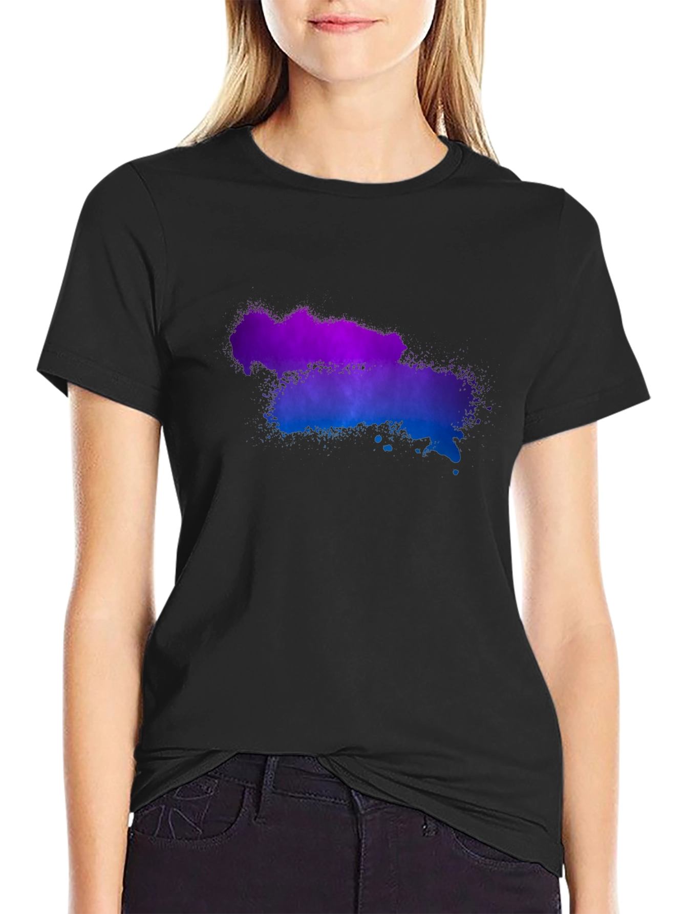 Abstract Color Wash T-Shirt