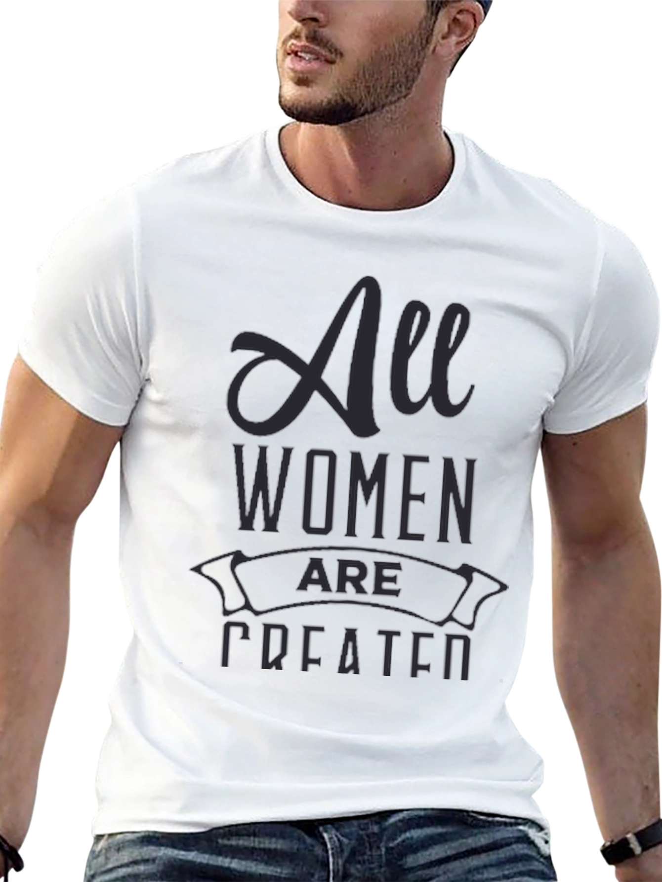 All Women are Created T-Shirt - Black