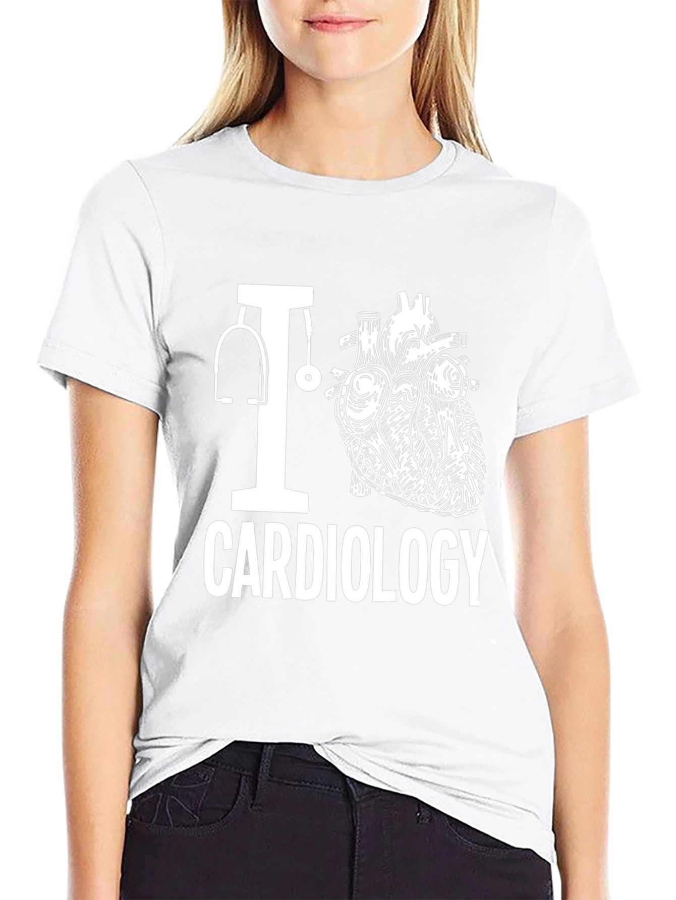 I Heart Cardiology T-Shirt - Medical Profession Tee
