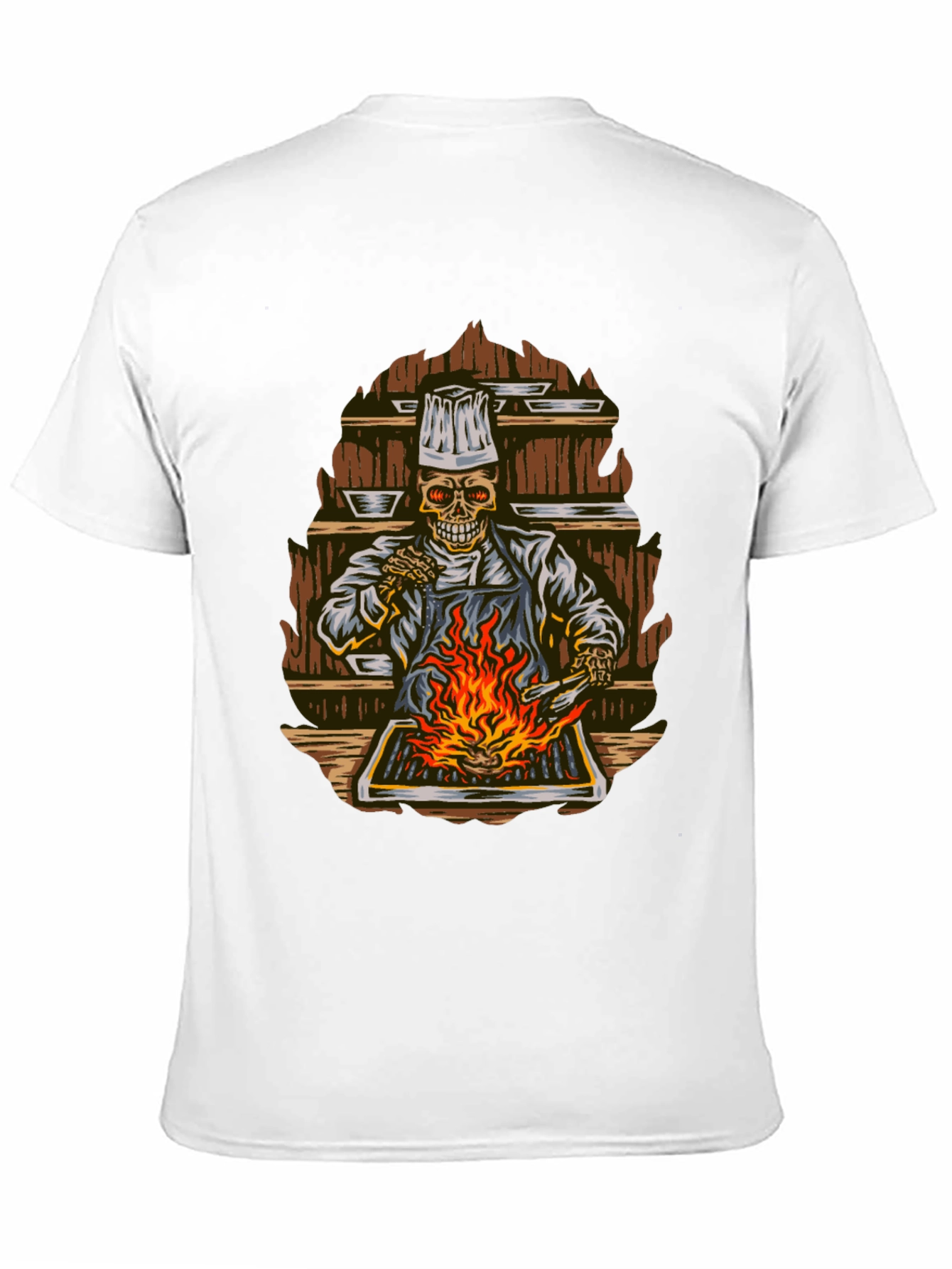 Chef Skeleton Grilling T-Shirt
