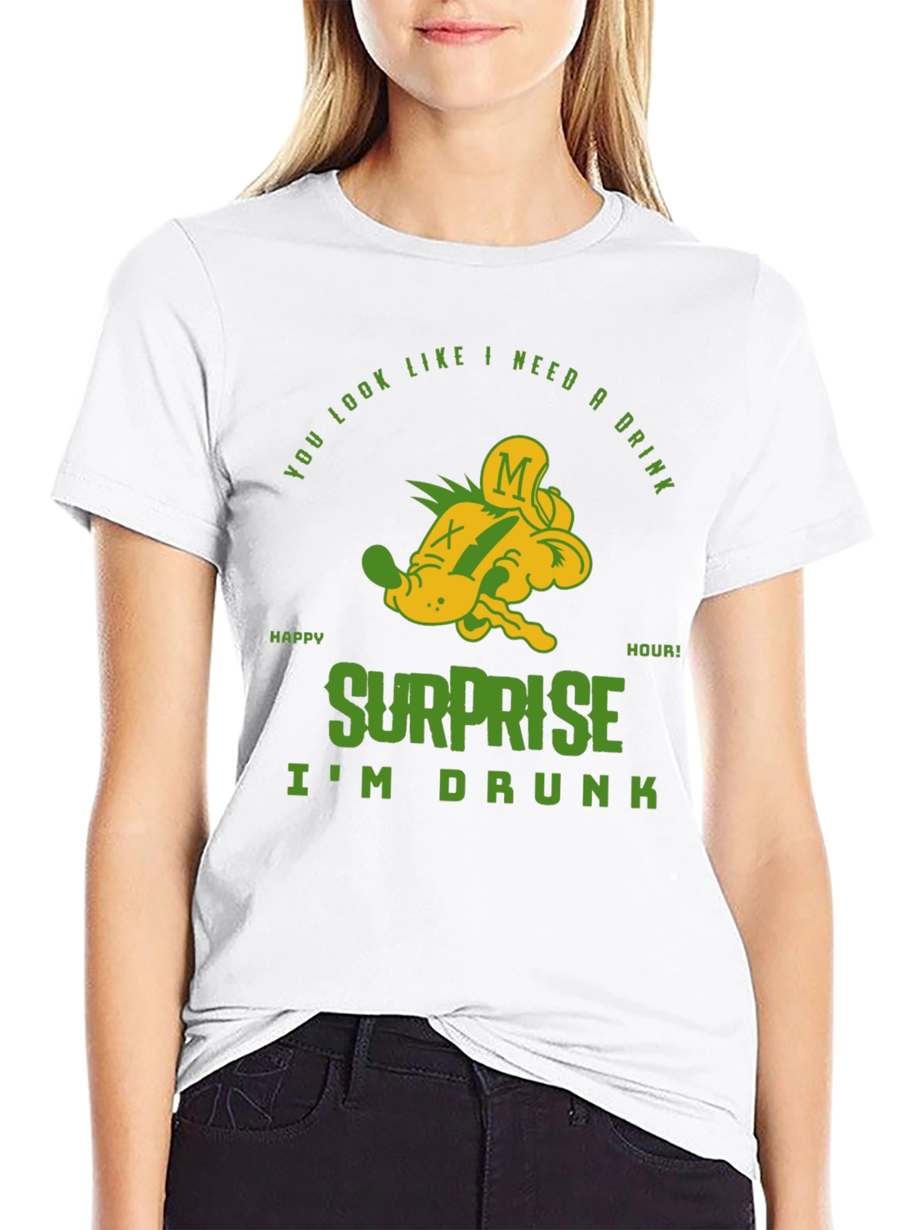 Funny Surprise Im Drunk Graphic T-Shirt