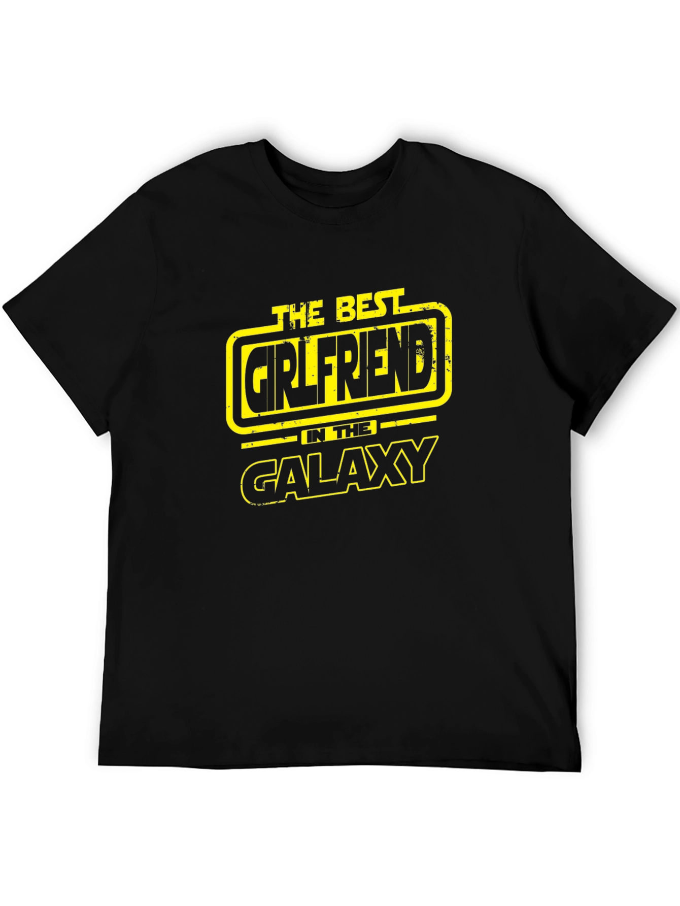 Best Girlfriend Galaxy T-Shirt - Black