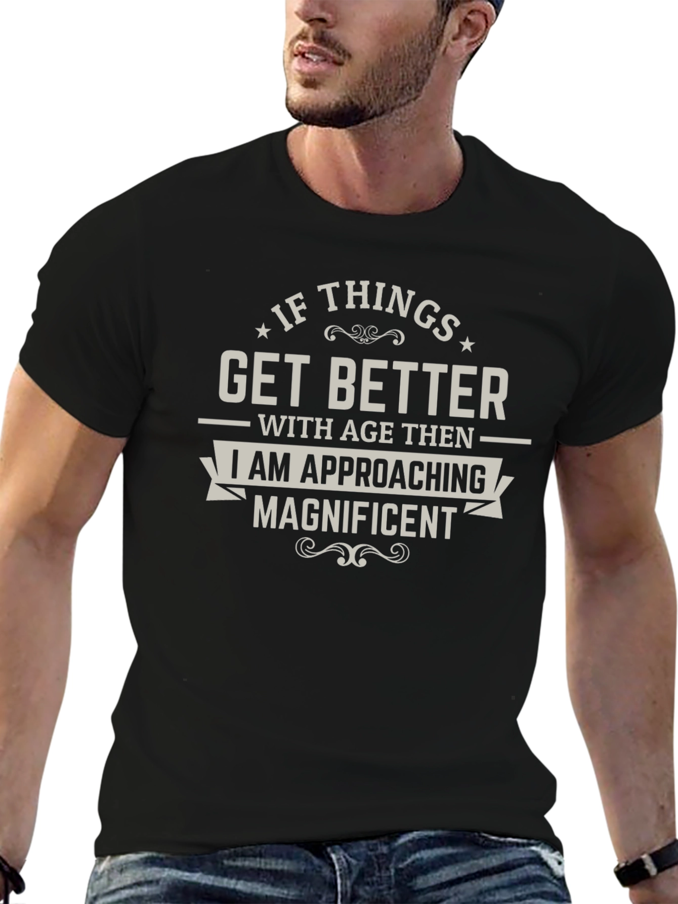 Ageing Magnificent T-Shirt - Black