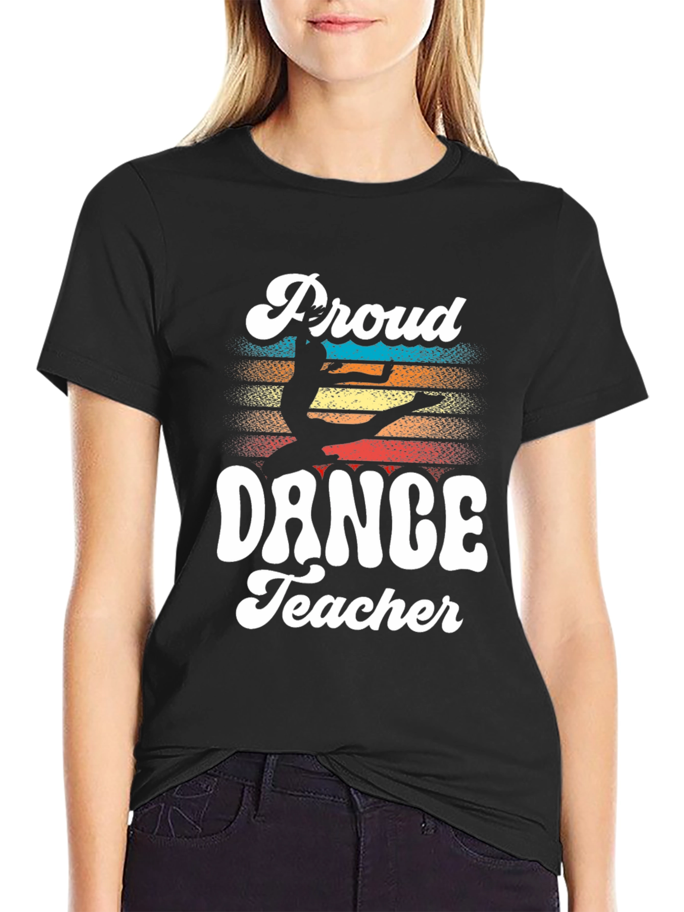Proud Dance Teacher T-Shirt Retro Design