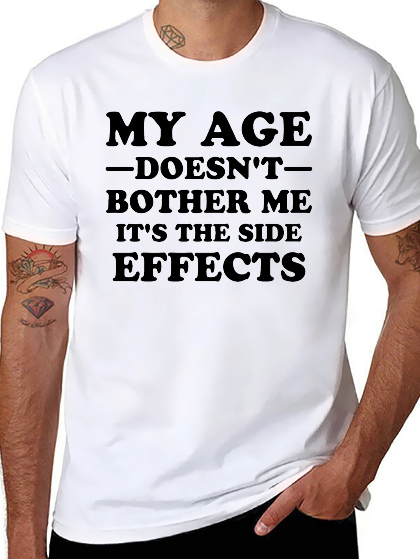 Funny My Age Doesnt Bother Me T-Shirt