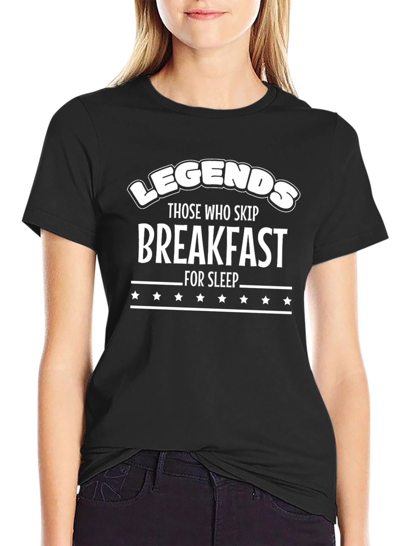 Legends Skip Breakfast For Sleep Graphic Tee