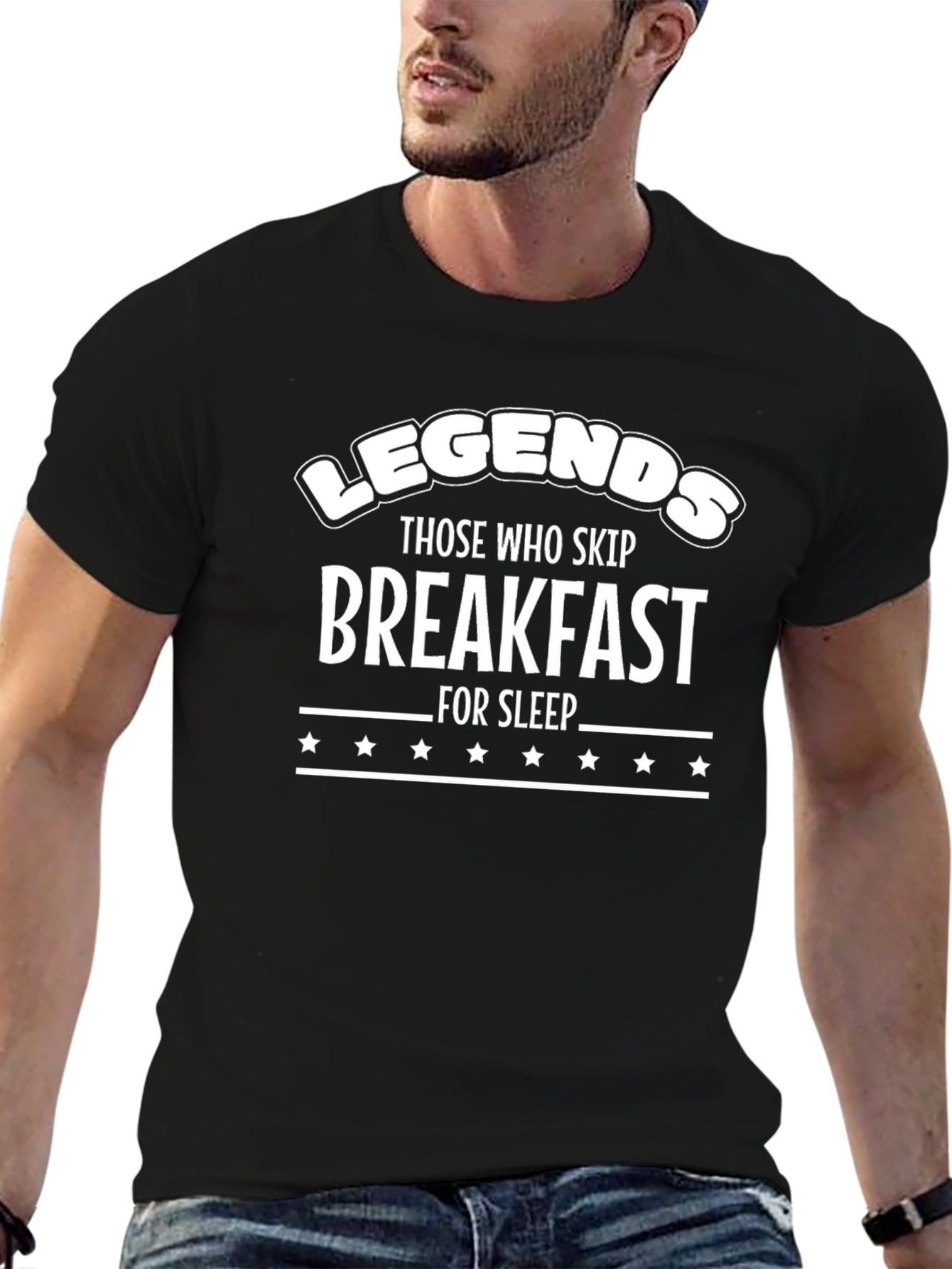 Legends Skip Breakfast For Sleep Graphic Tee