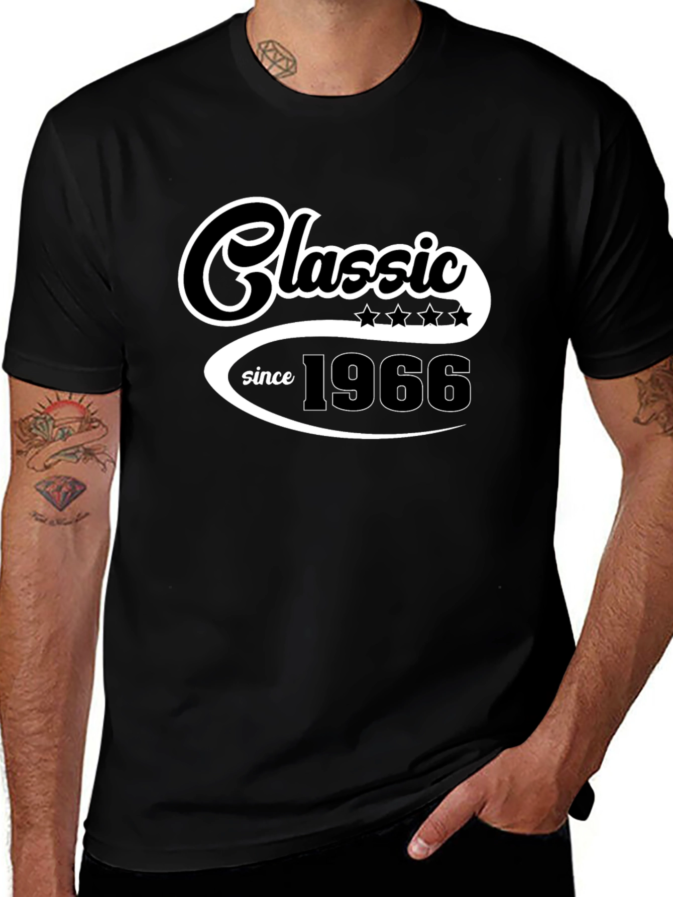 Classic Since 1966 Black Graphic Tee