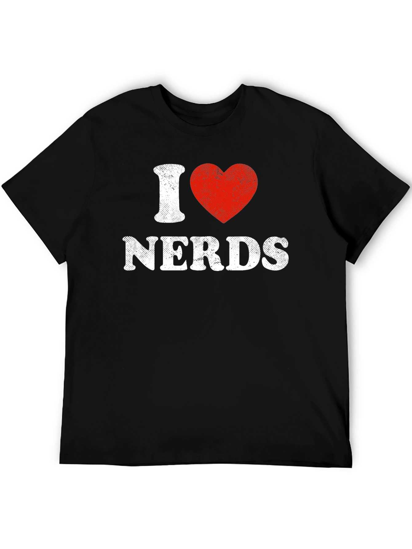 I Heart Nerds Graphic T-Shirt - Black Cotton Tee