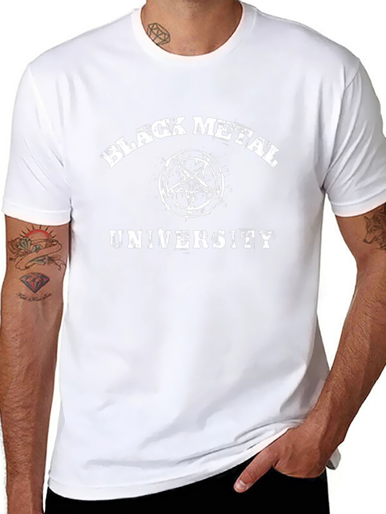 Black Metal University T-Shirt - Dark Humor Tee