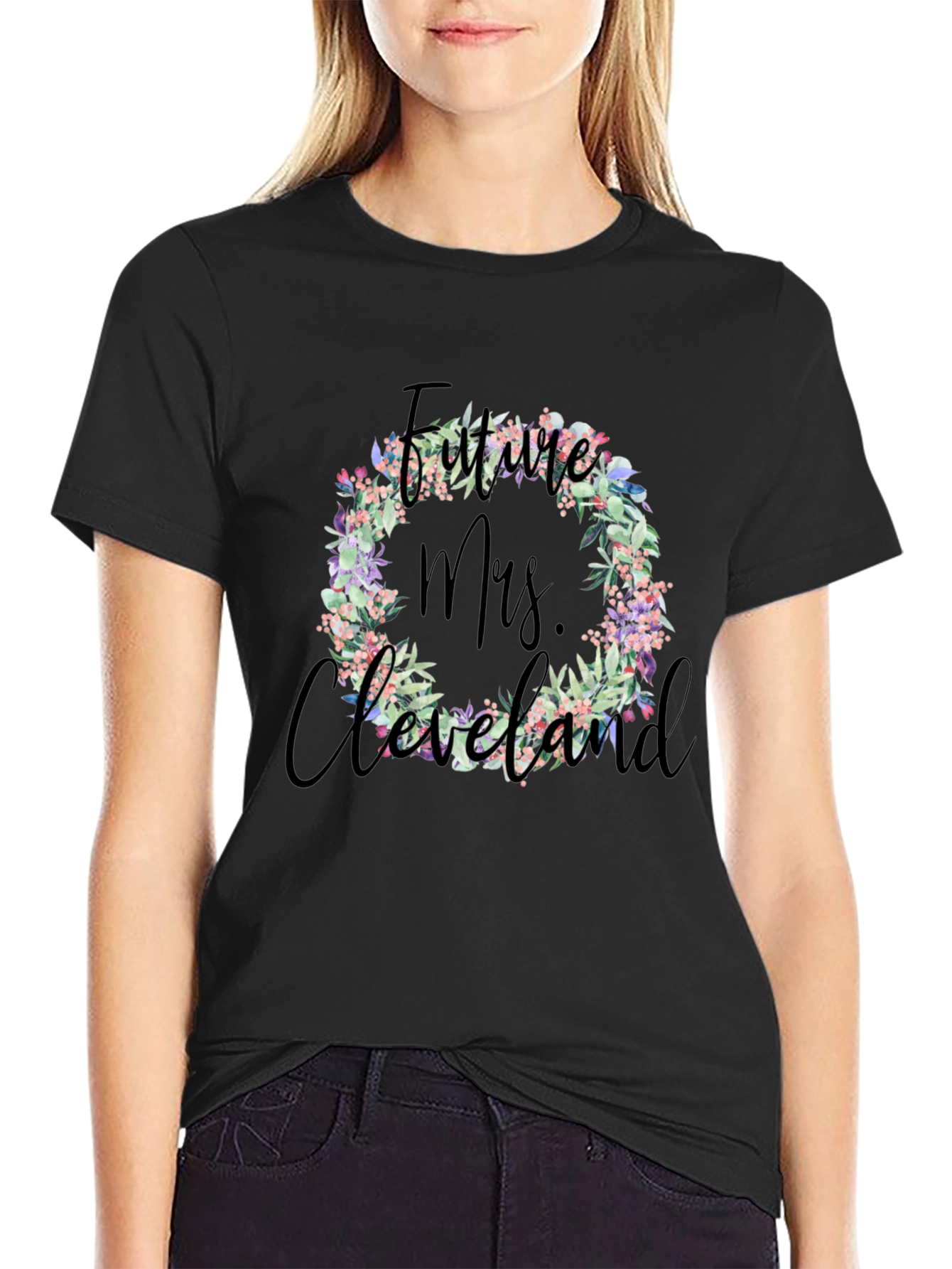 Future Mrs. Cleveland Floral T-Shirt