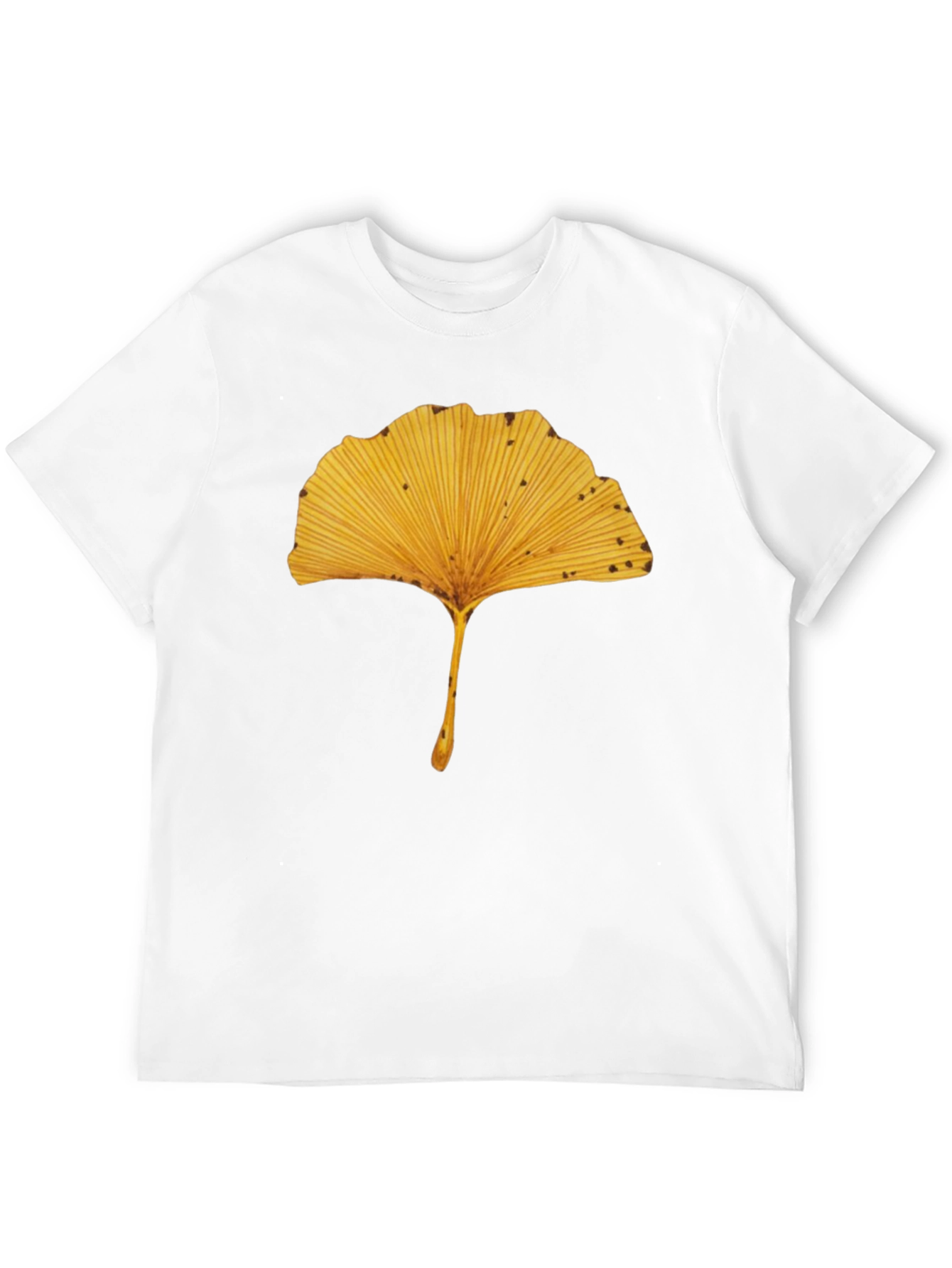 Ginkgo Leaf Graphic Tee - Nature Inspired