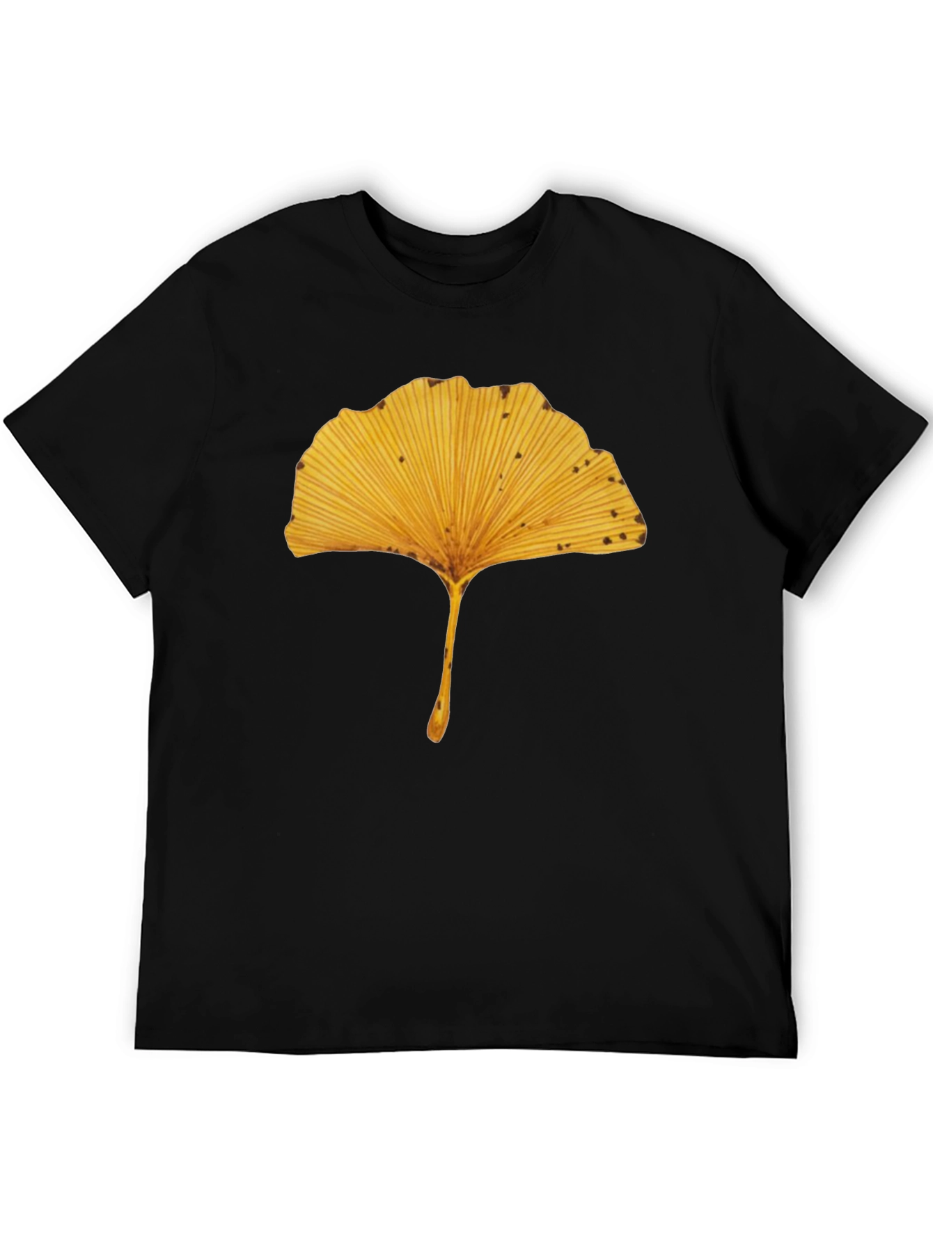 Ginkgo Leaf Graphic Tee - Nature Inspired
