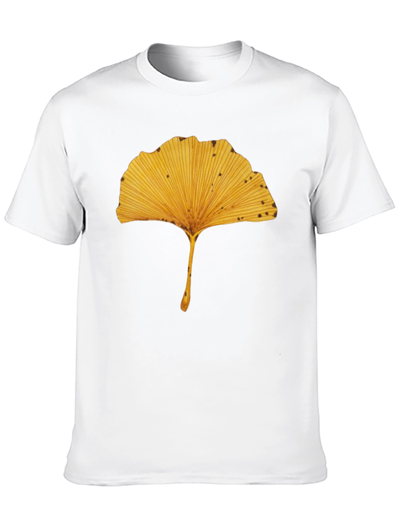 Ginkgo Leaf Graphic Tee - Nature Inspired