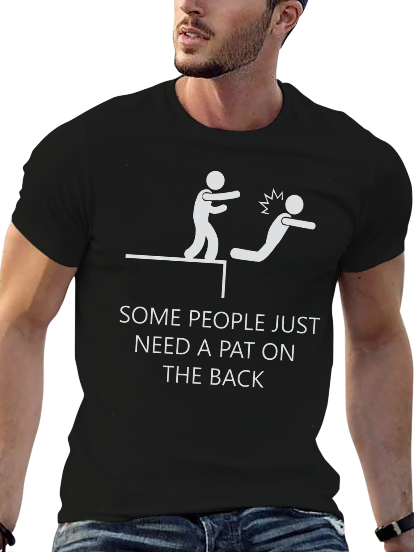Funny Pat on the Back Graphic T-Shirt