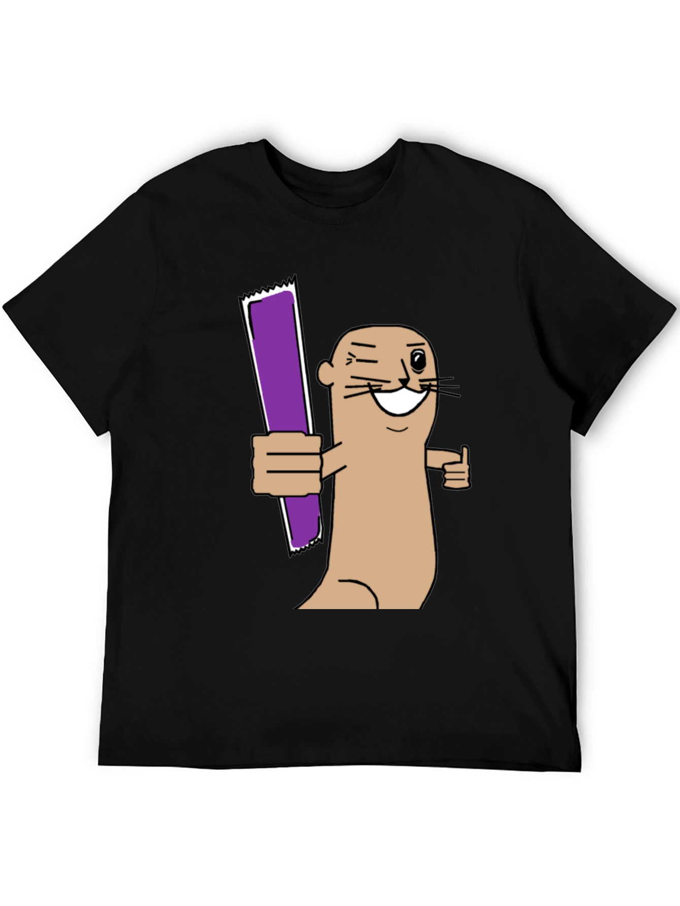 Funny Otter Purple Bar T-Shirt