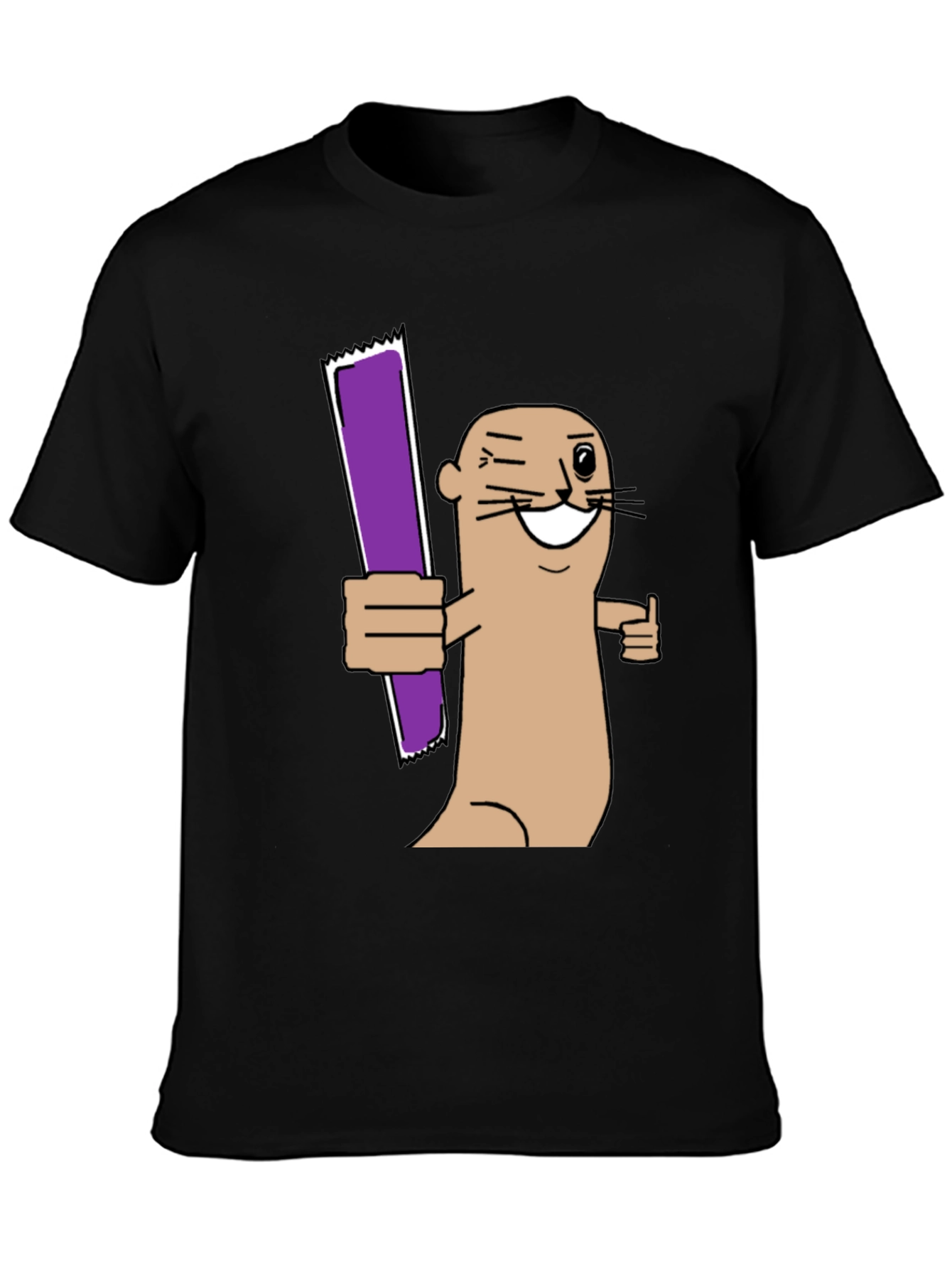 Funny Otter Purple Bar T-Shirt
