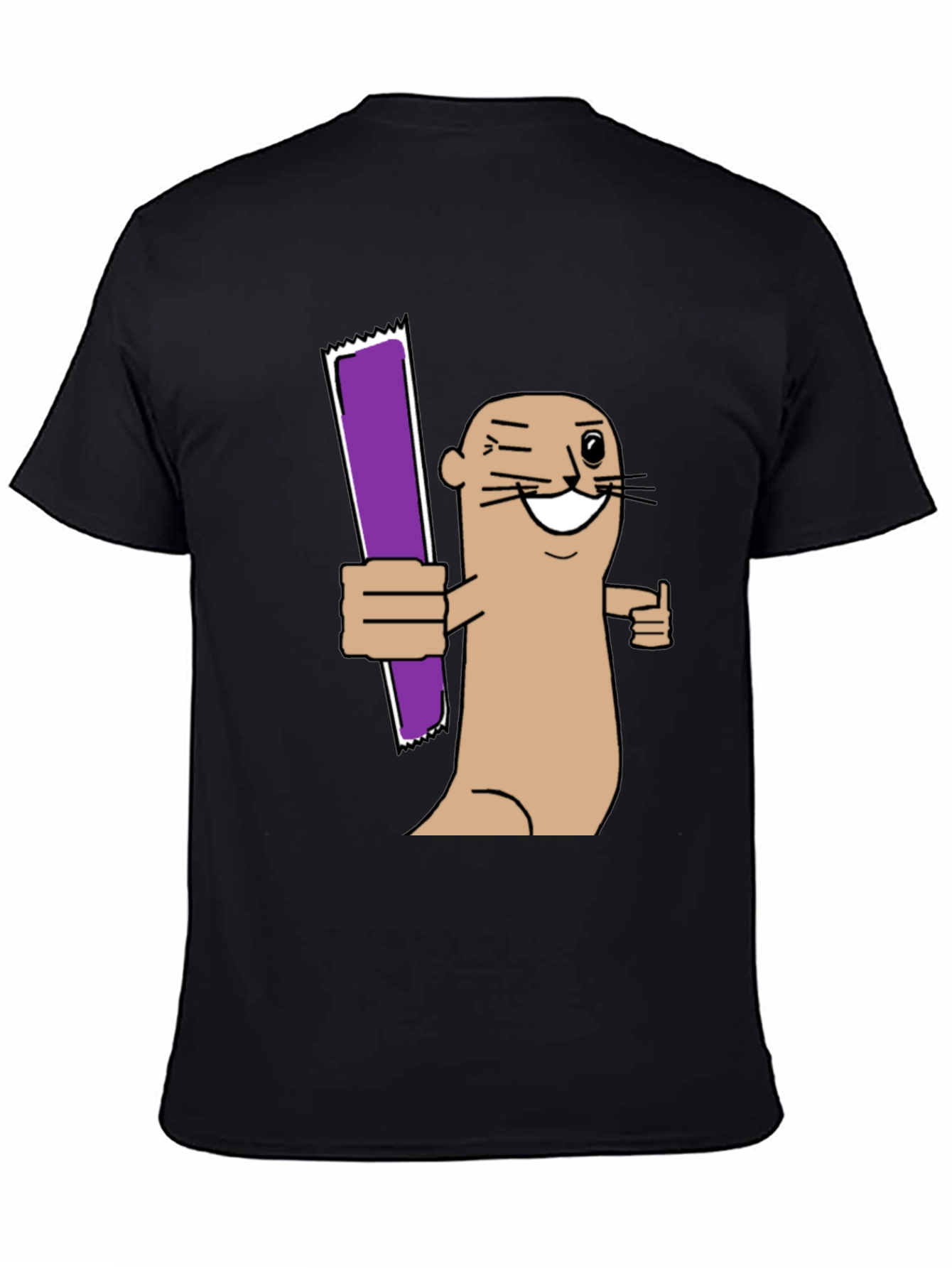 Funny Otter Purple Bar T-Shirt