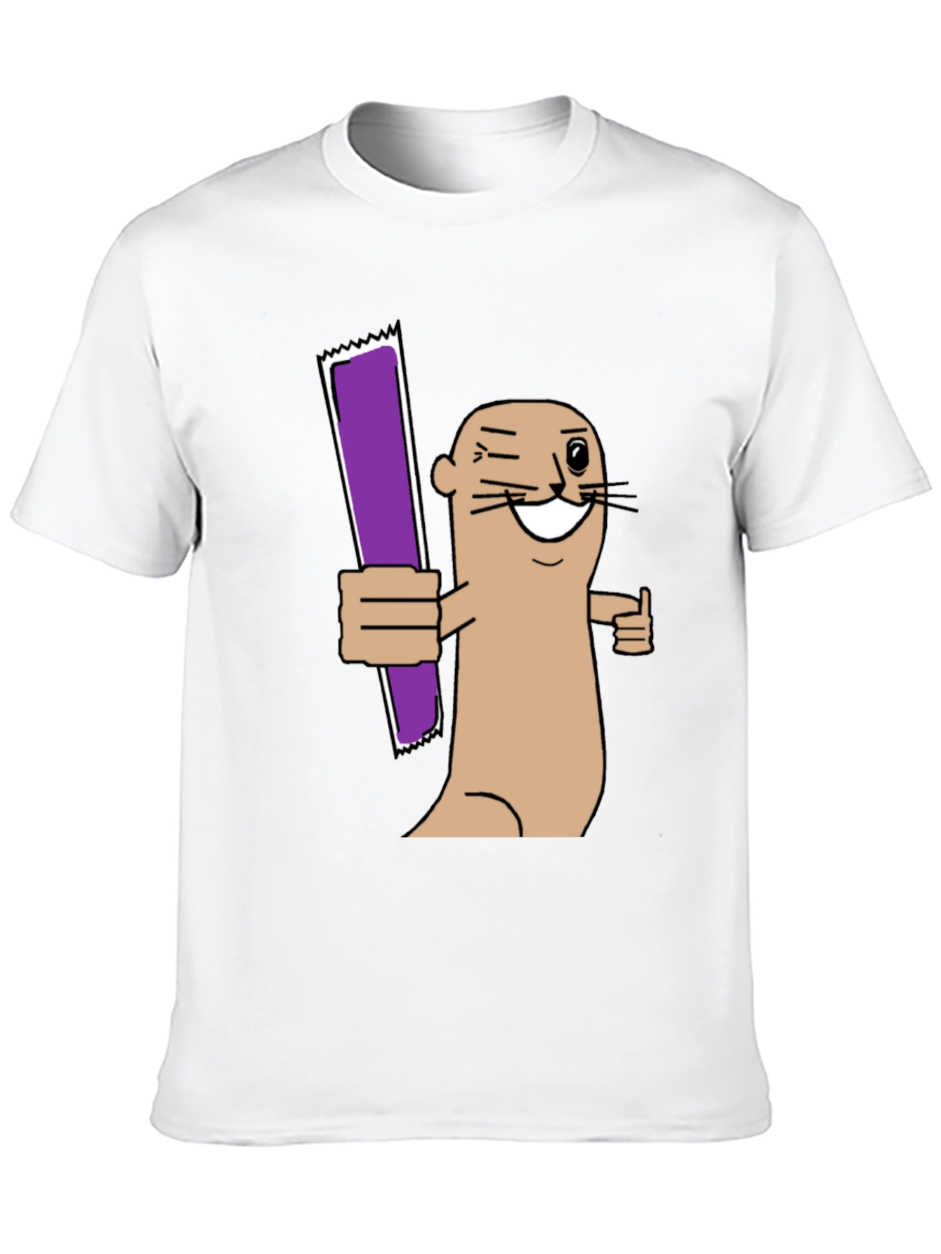 Funny Otter Purple Bar T-Shirt