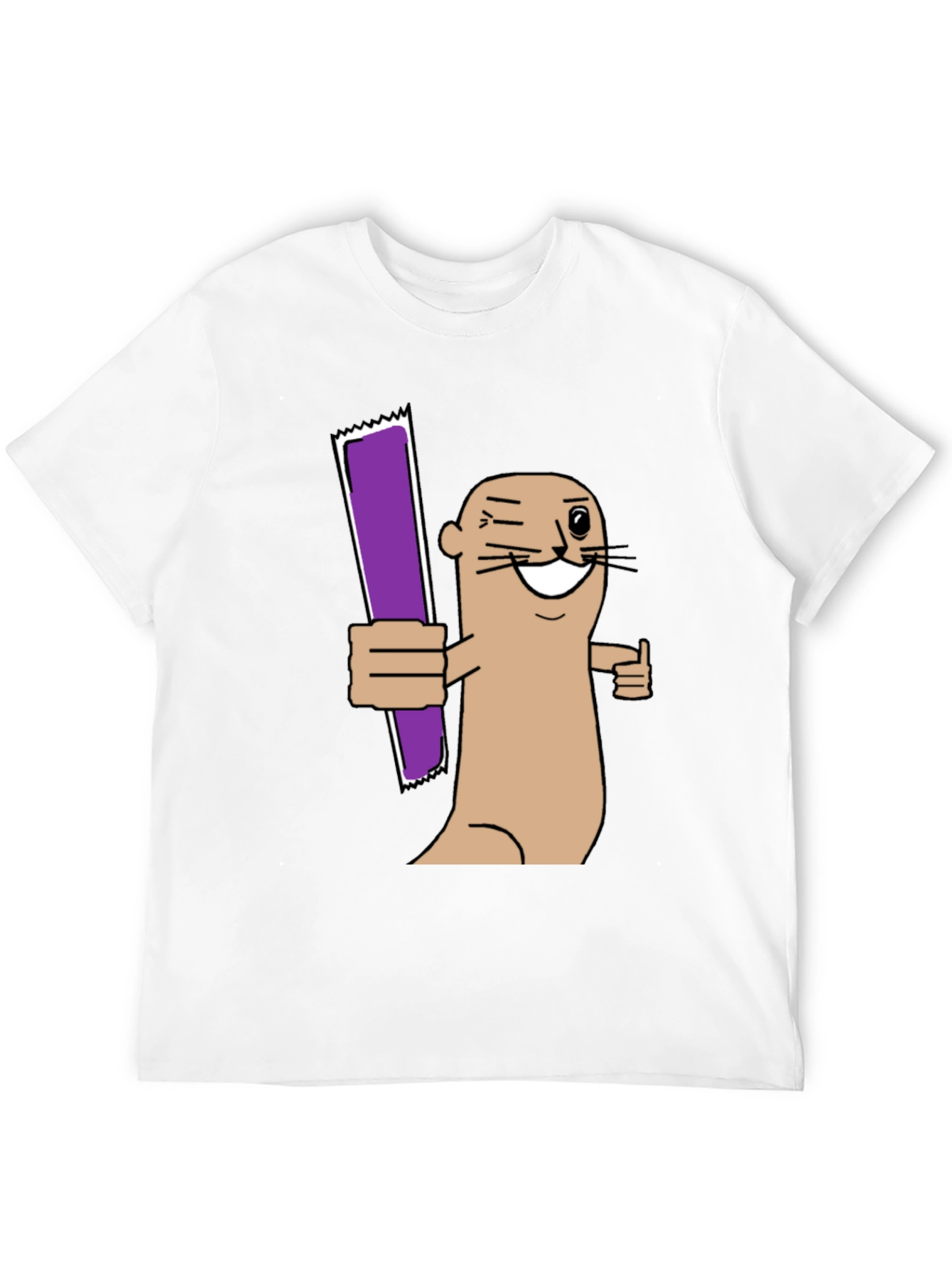 Funny Otter Purple Bar T-Shirt