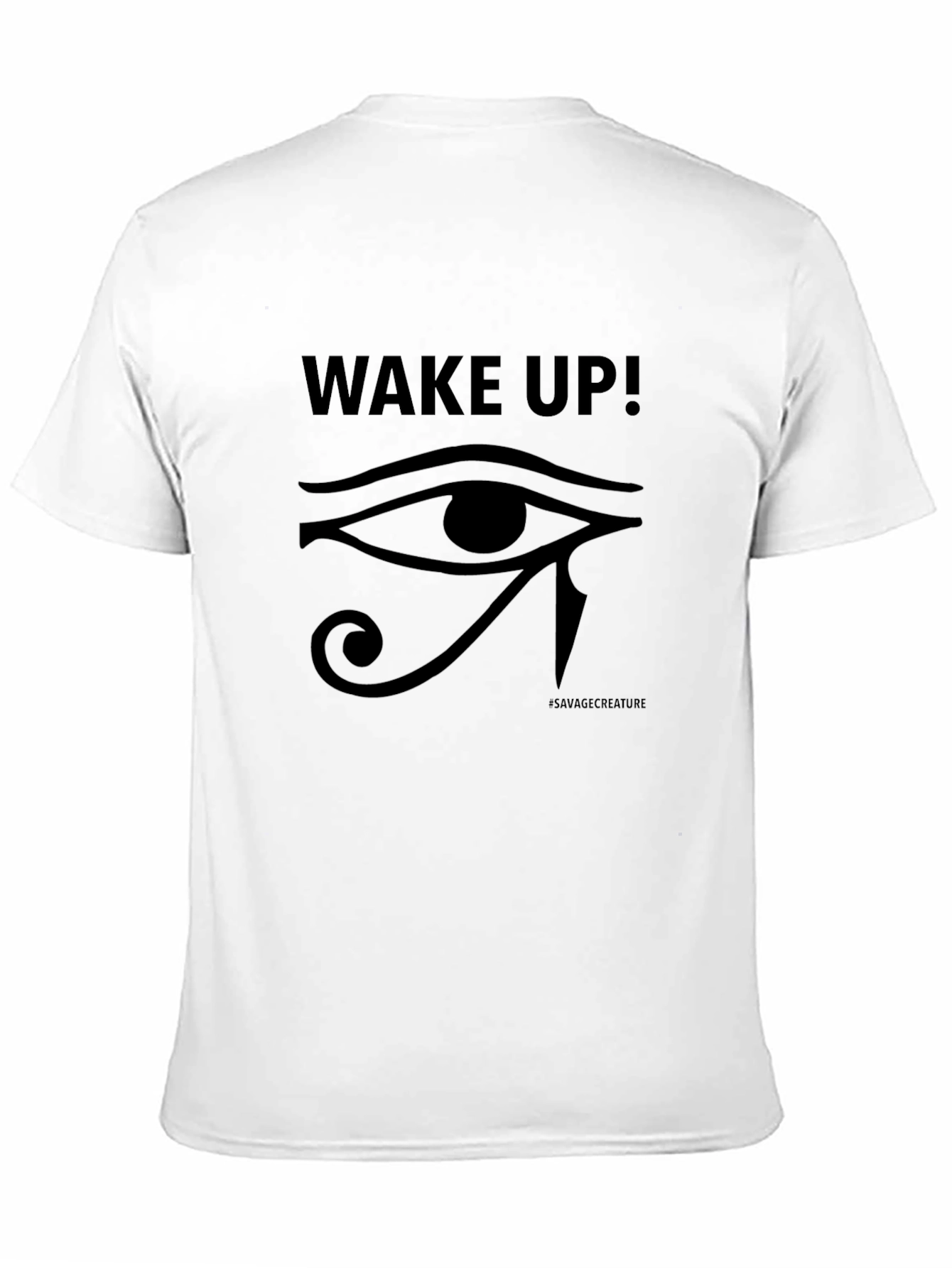 Wake Up Eye of Horus Black Graphic Tee