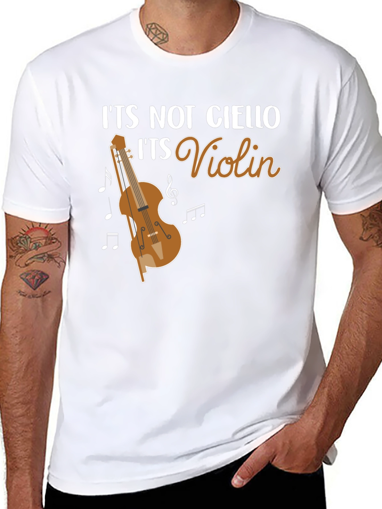 Funny Violin T-Shirt - Its Not Cello Music Tee