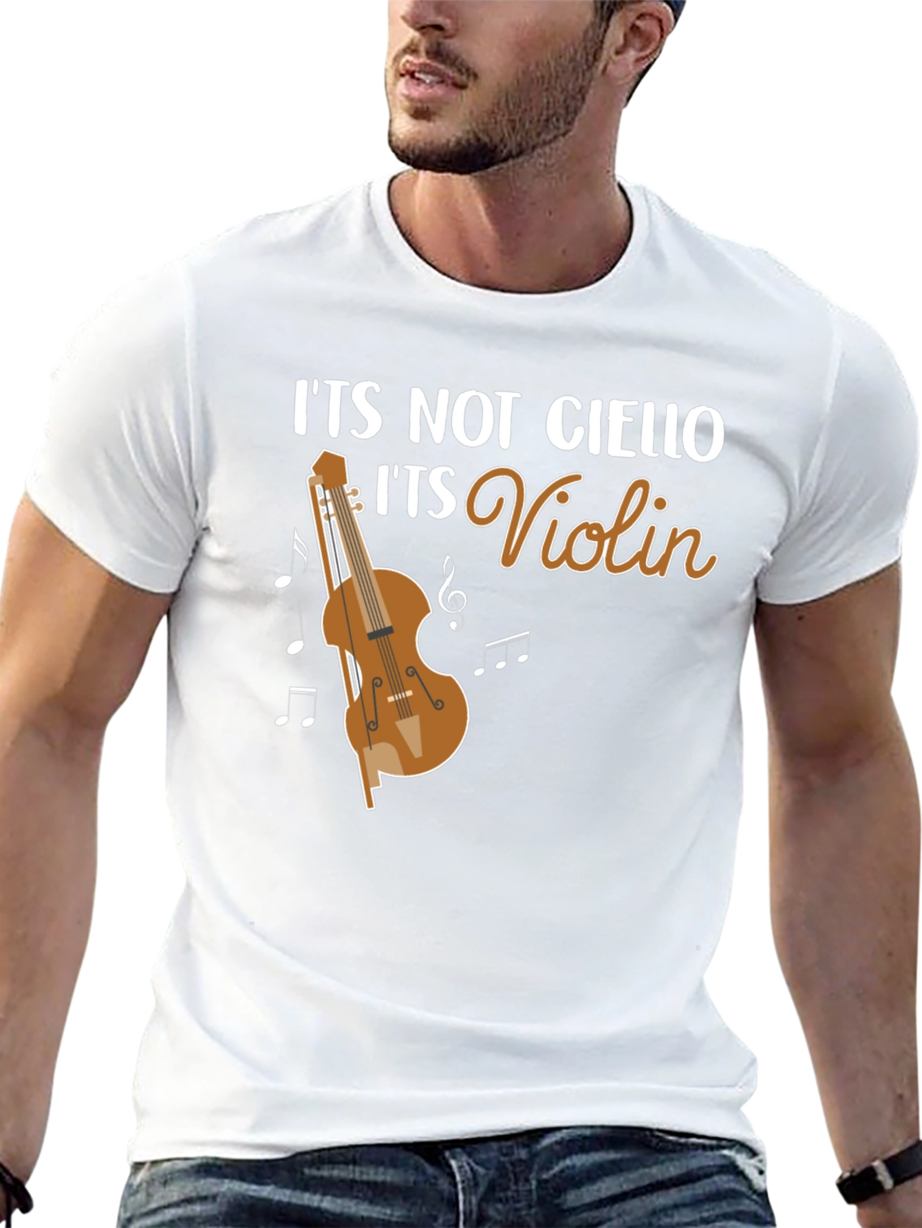 Funny Violin T-Shirt - Its Not Cello Music Tee