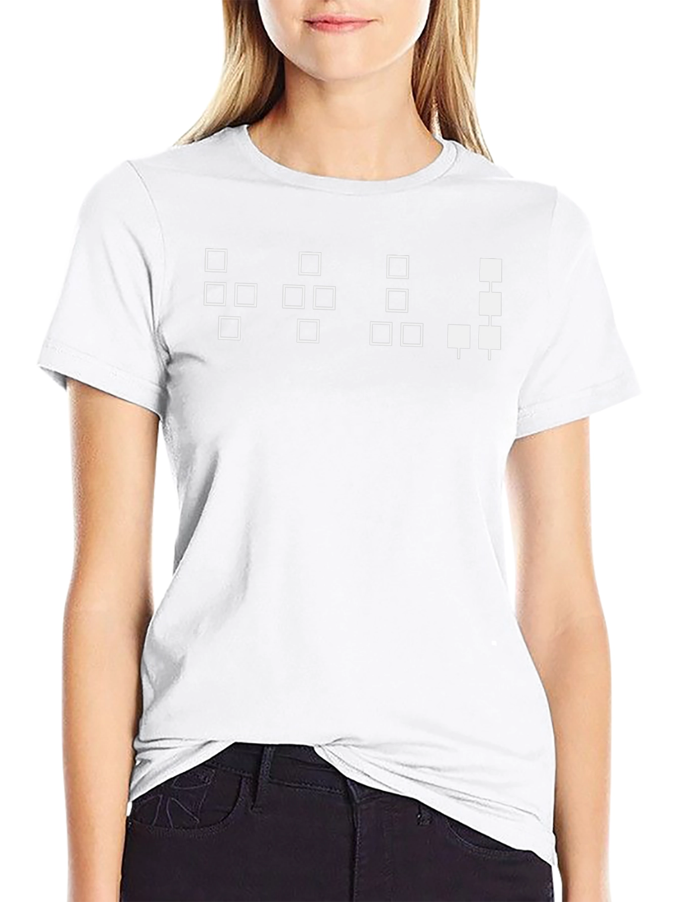Geeky Braille T-Shirt - Black Cotton Casual Tee