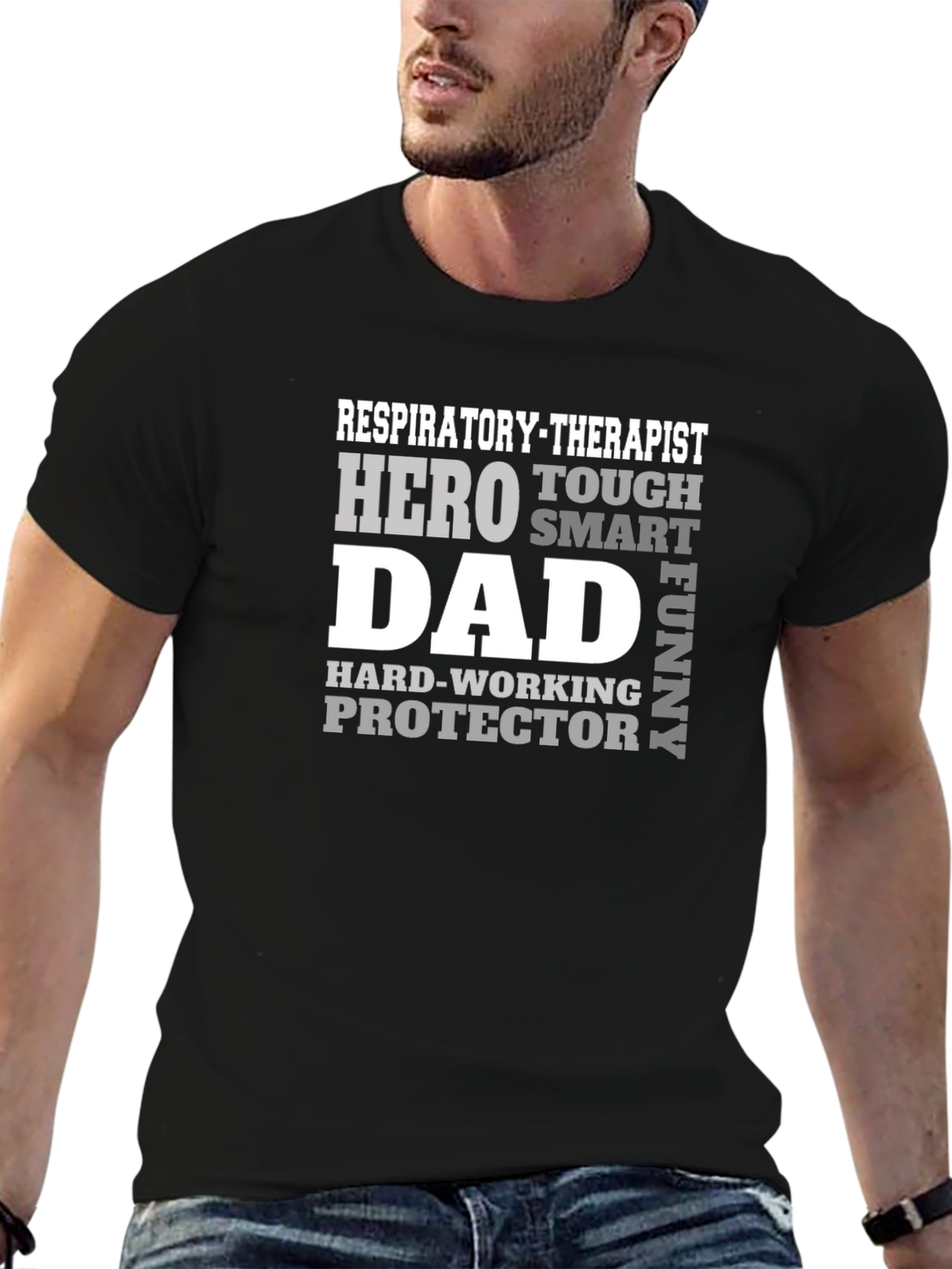 Respiratory Therapist Dad T-Shirt Hero Protector