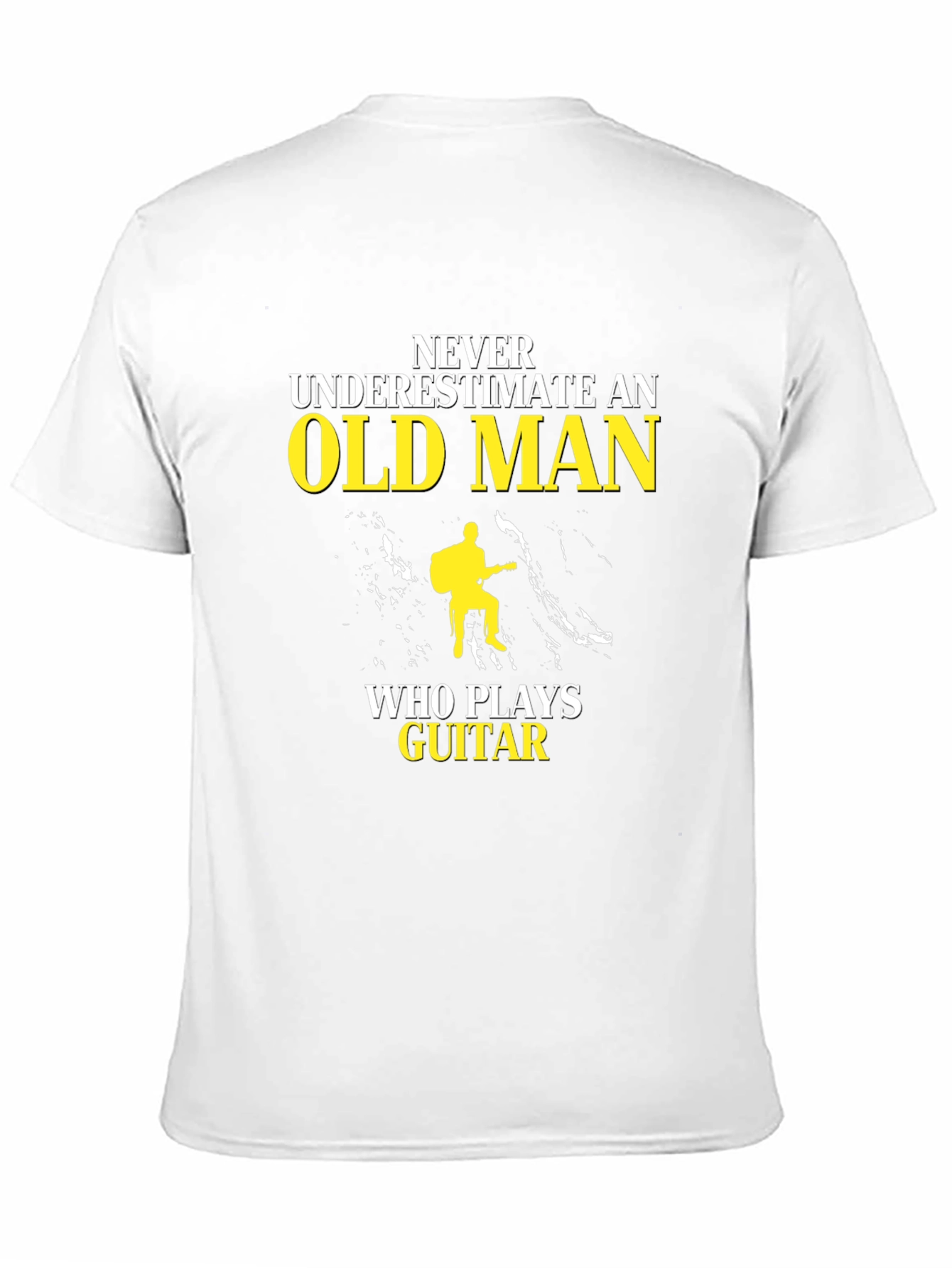 Never Underestimate Old Man Guitar Player T-Shirt
