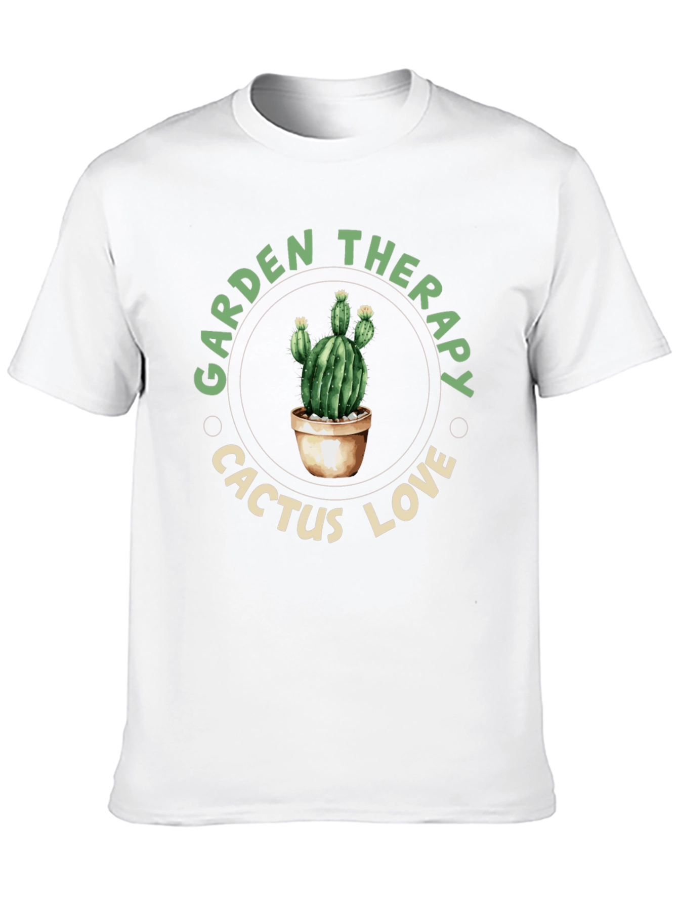 Garden Therapy Cactus Love Black T-Shirt
