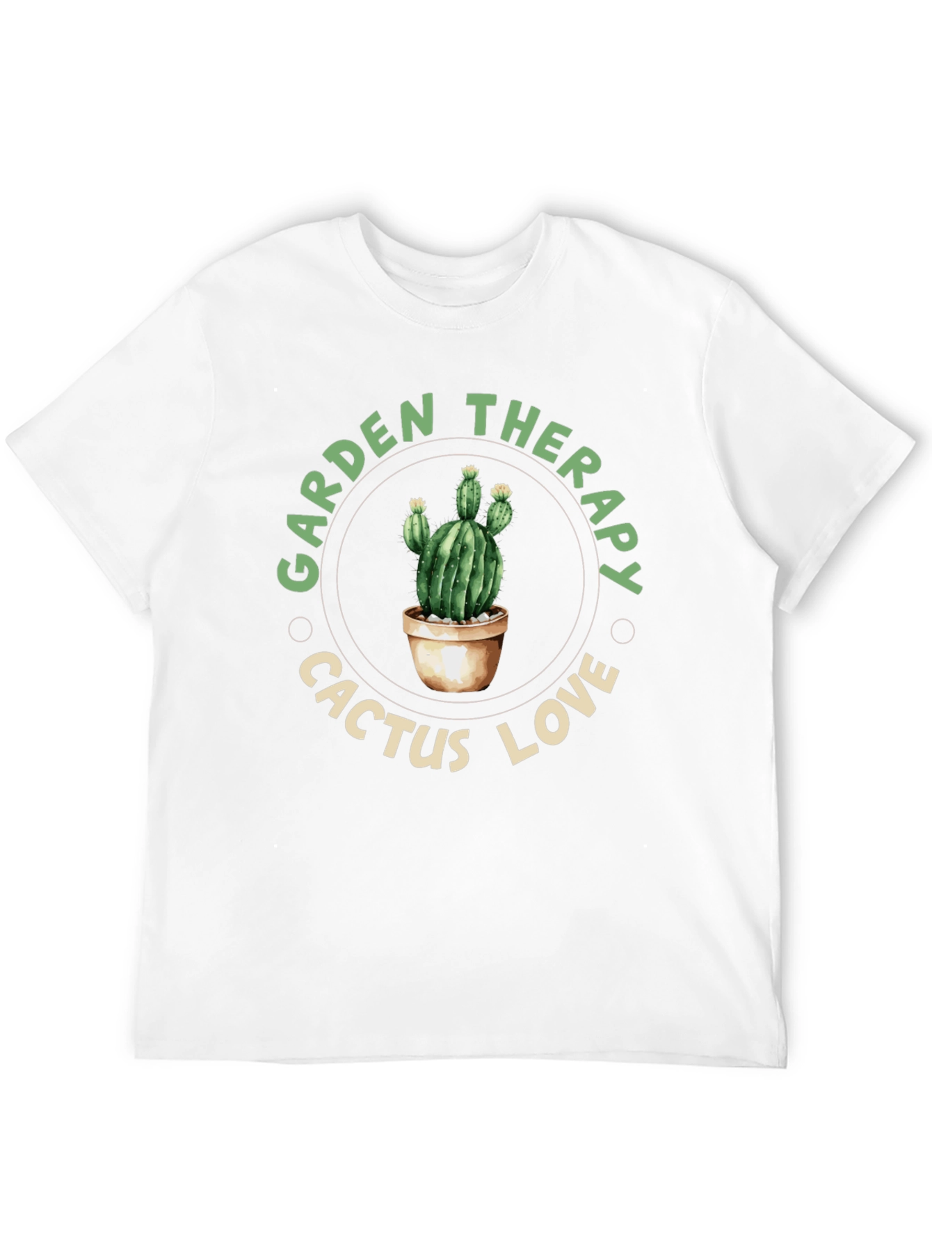Garden Therapy Cactus Love Black T-Shirt