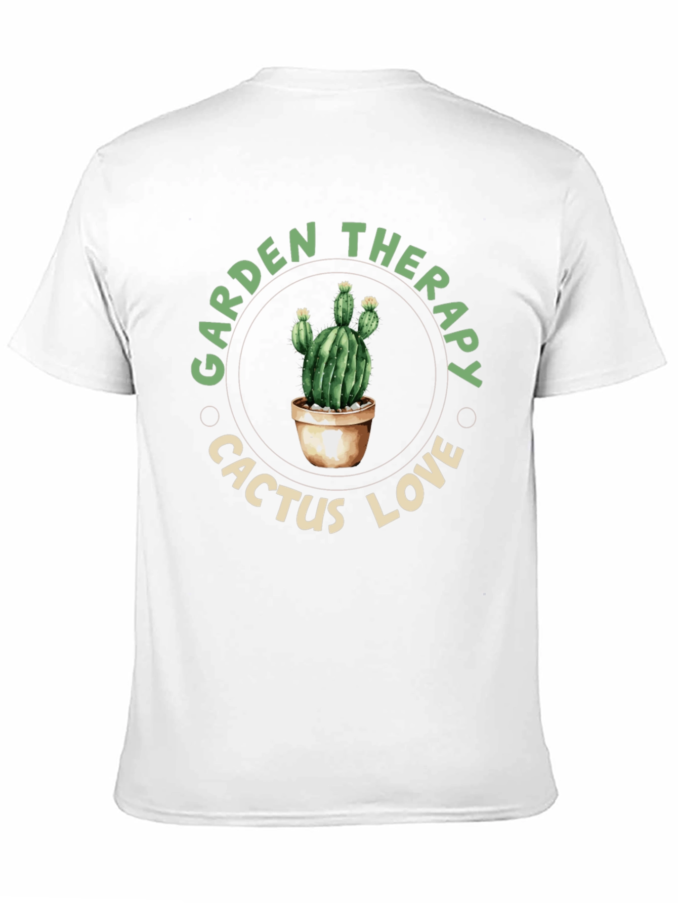 Garden Therapy Cactus Love Black T-Shirt
