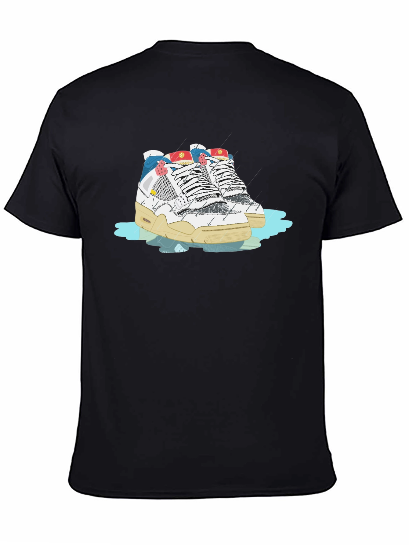 Sneaker Graphic Black T-Shirt