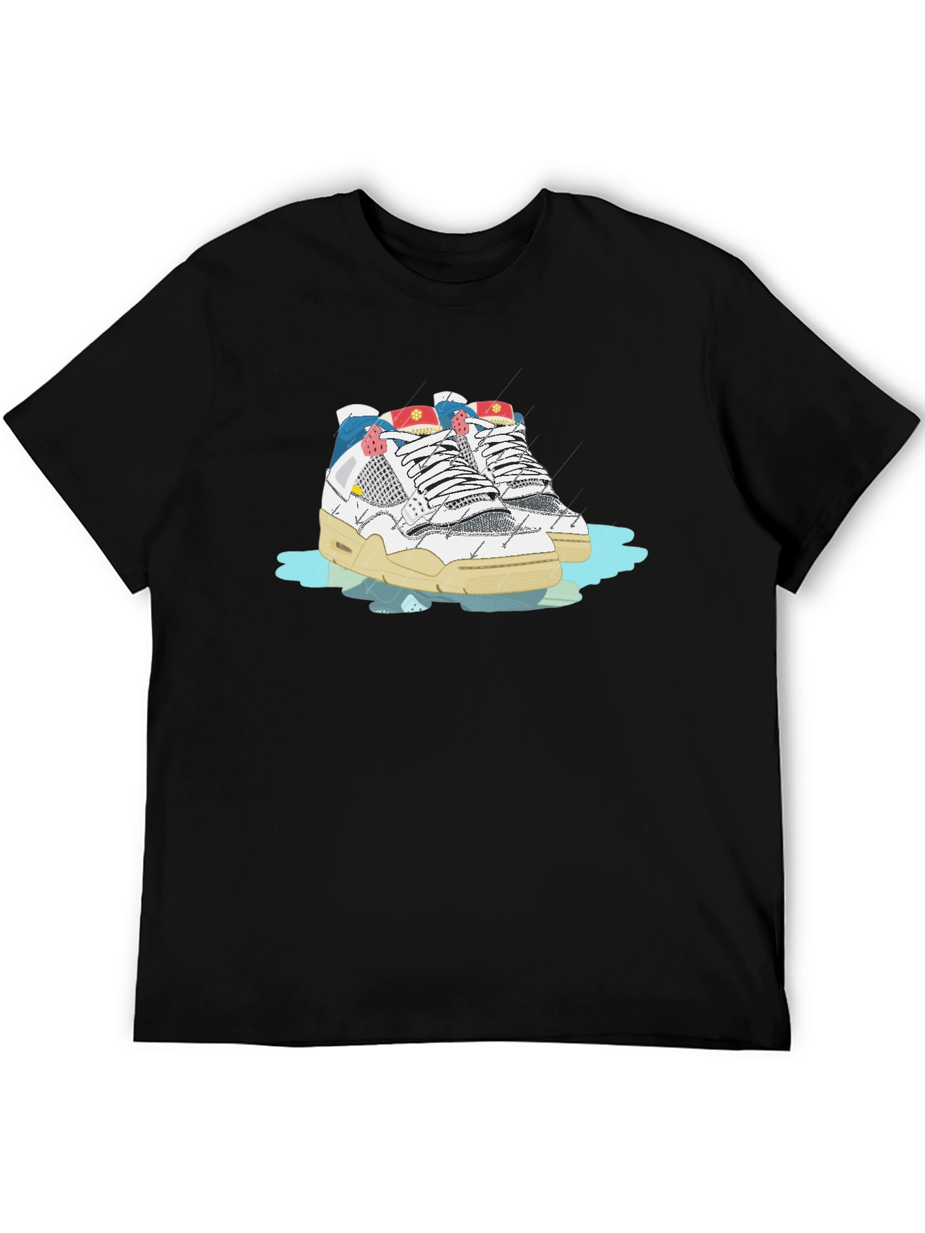Sneaker Graphic Black T-Shirt