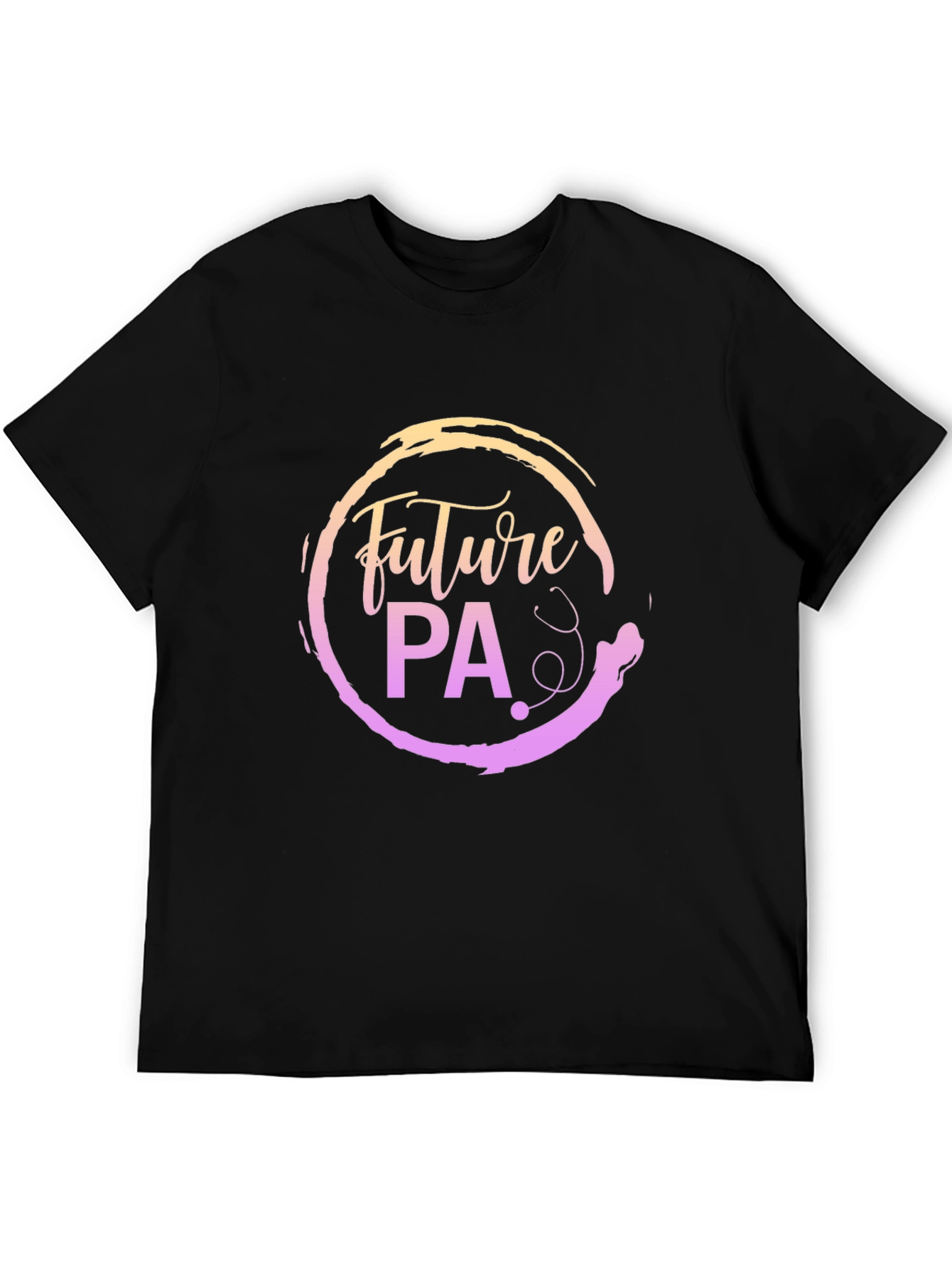 Future PA Black T-Shirt: Physician Assistant Design