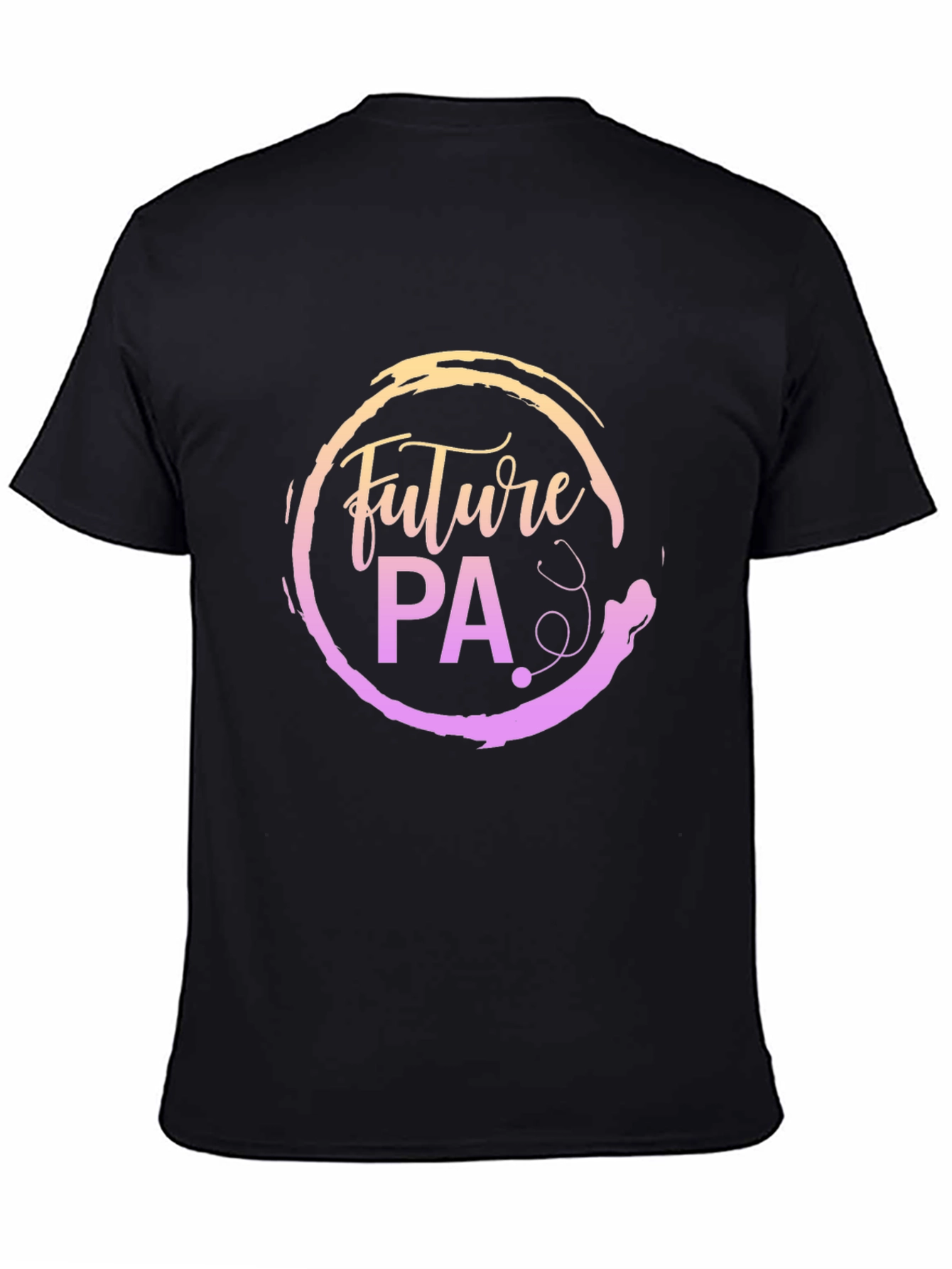 Future PA Black T-Shirt: Physician Assistant Design