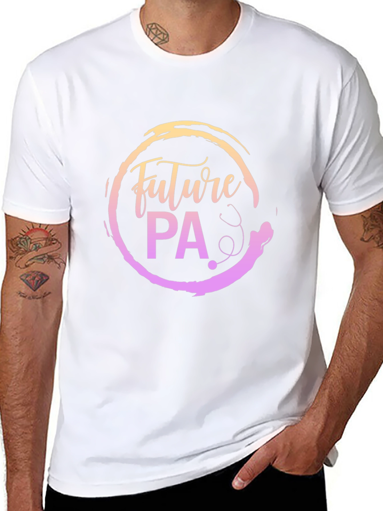 Future PA Black T-Shirt: Physician Assistant Design