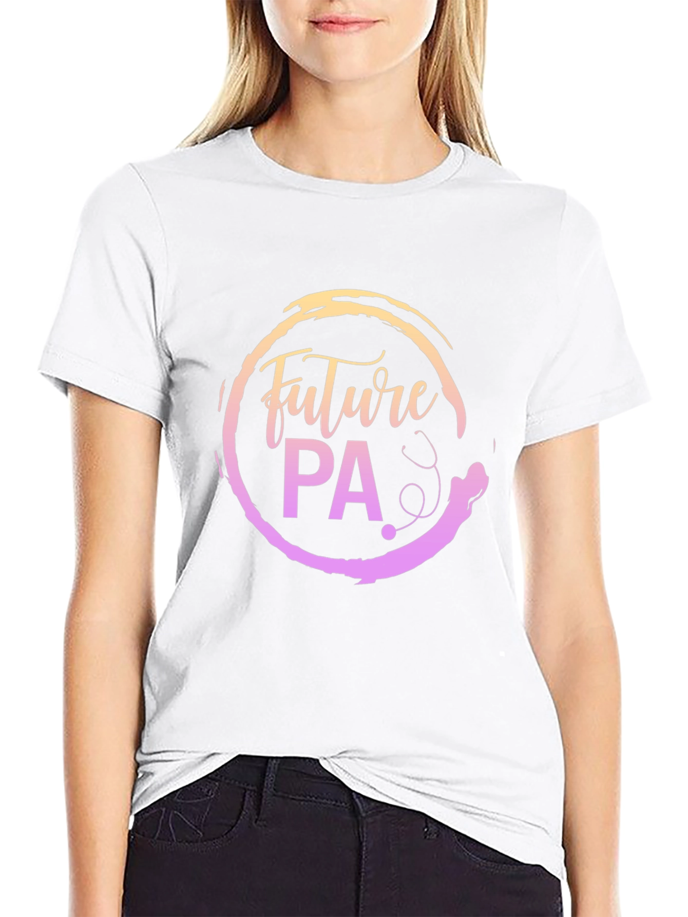 Future PA Black T-Shirt: Physician Assistant Design