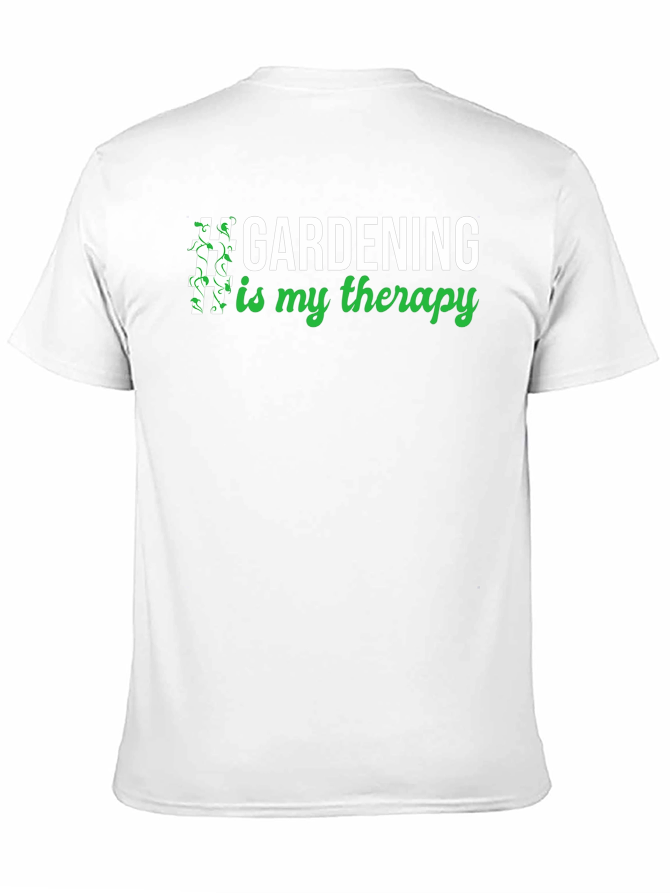 Gardening Therapy T-Shirt - Unisex Black Tee