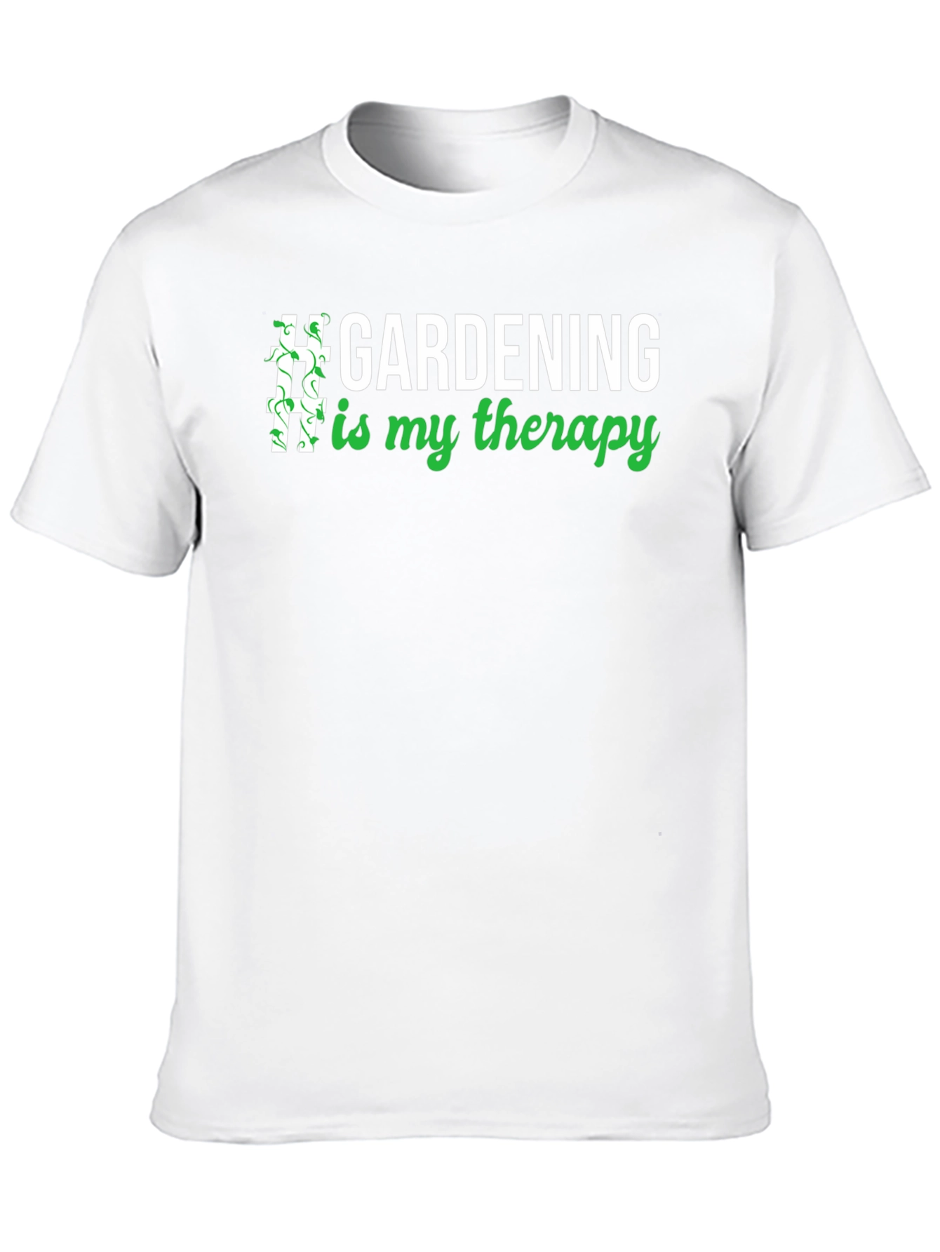 Gardening Therapy T-Shirt - Unisex Black Tee