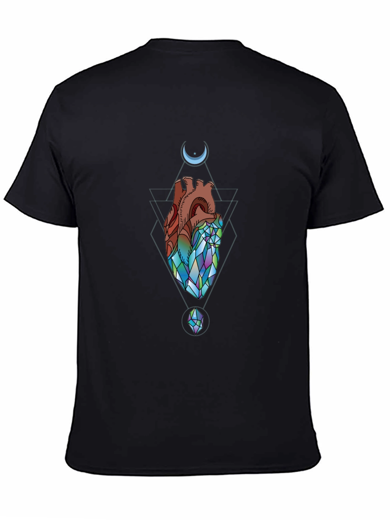 Geometric Heart T-Shirt - Artistic Design