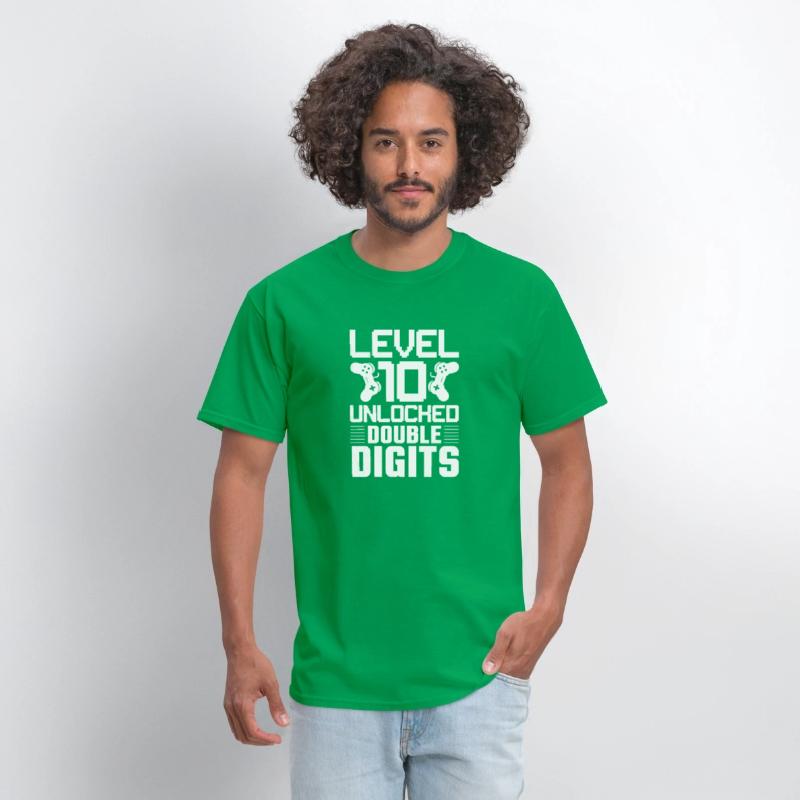 Level 10 Unlocked - Double Digits Gamer Tee