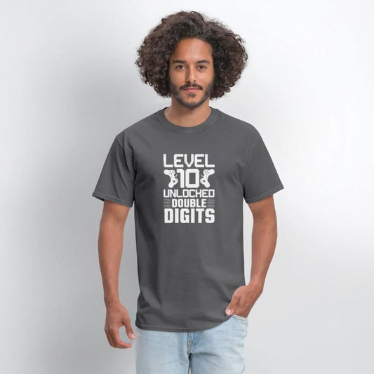 Level 10 Unlocked - Double Digits Gamer Tee