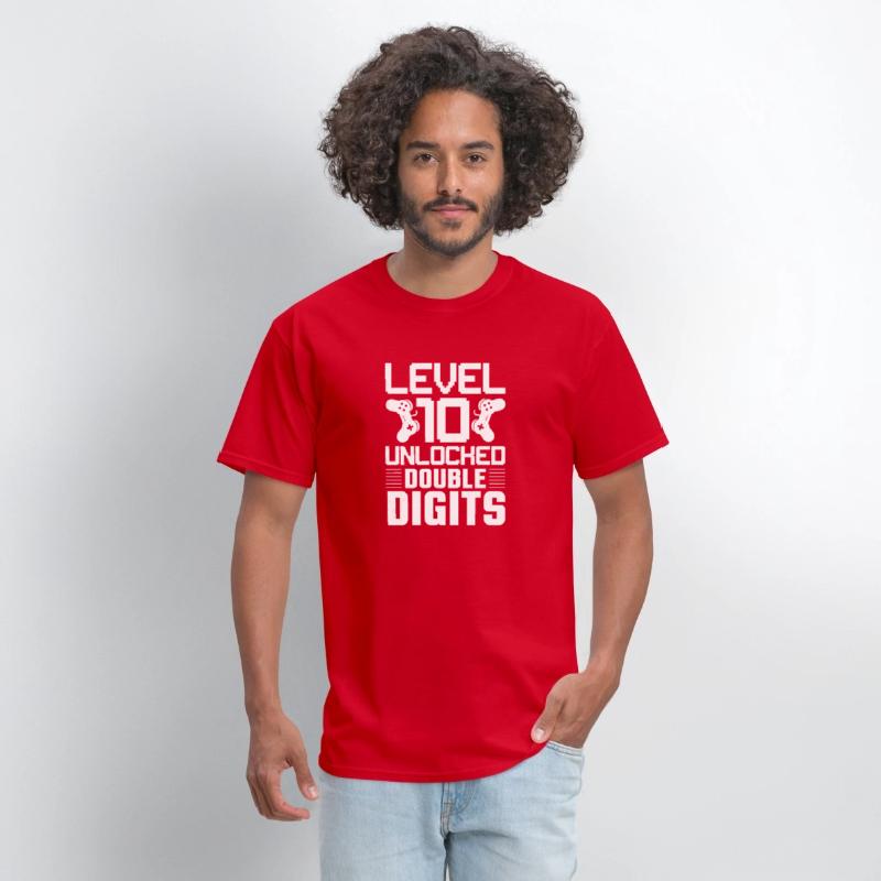 Level 10 Unlocked - Double Digits Gamer Tee
