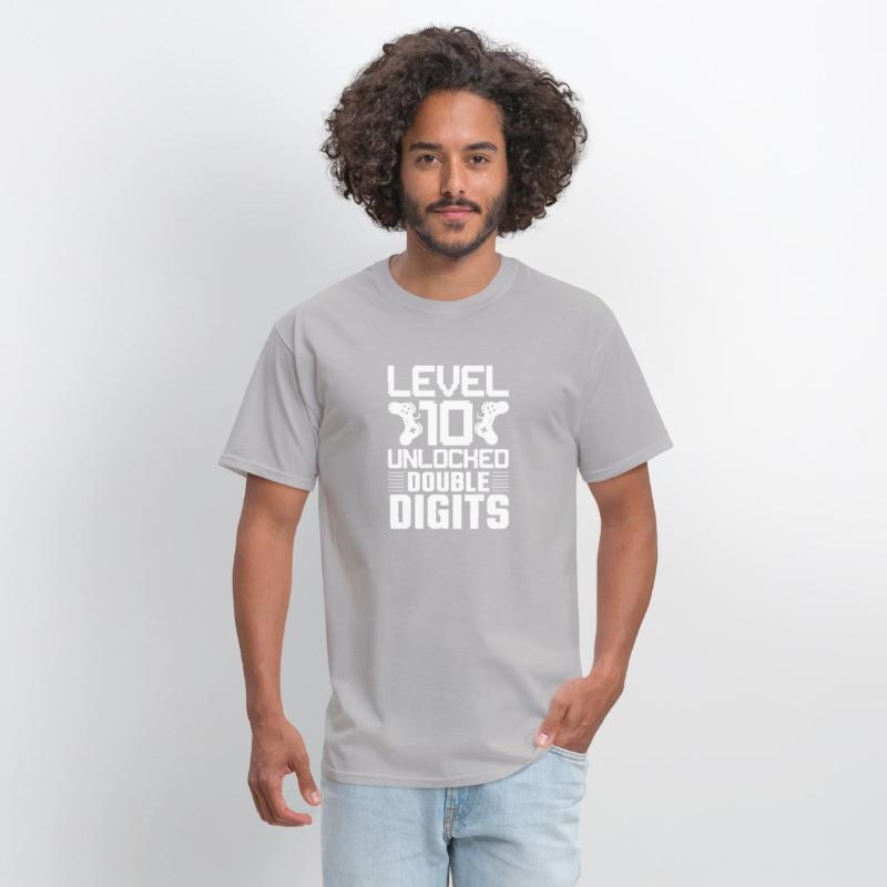 Level 10 Unlocked - Double Digits Gamer Tee