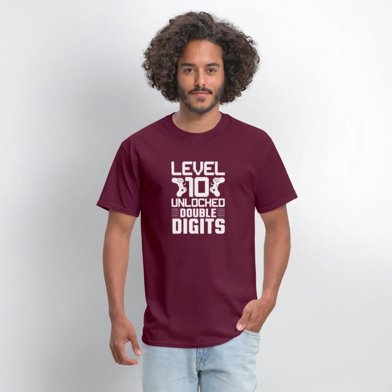 Level 10 Unlocked - Double Digits Gamer Tee