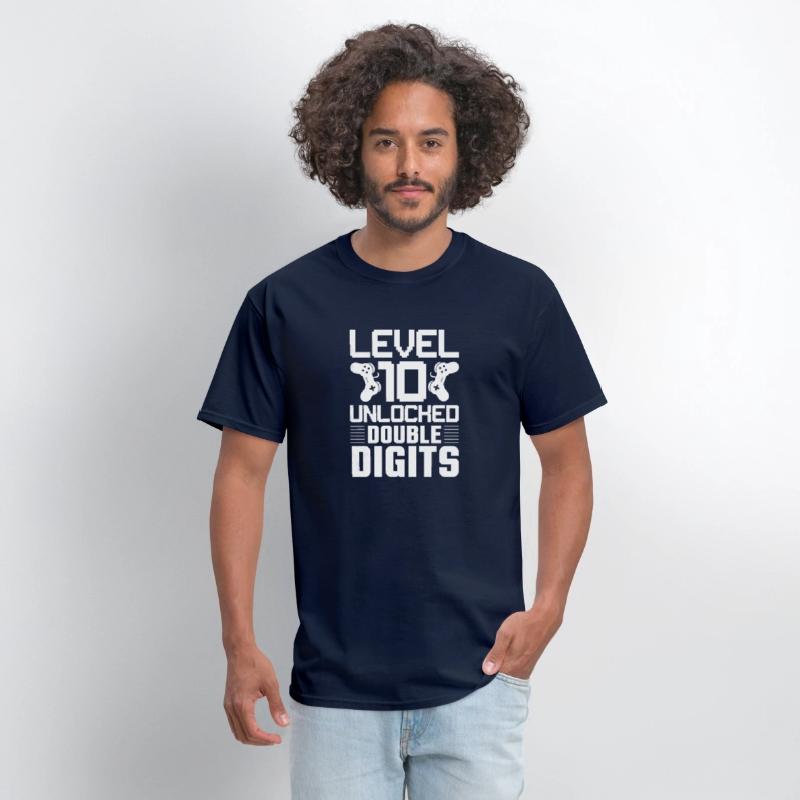 Level 10 Unlocked - Double Digits Gamer Tee
