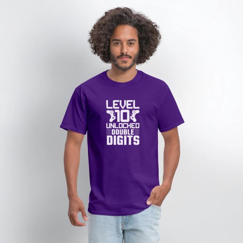 Level 10 Unlocked - Double Digits Gamer Tee