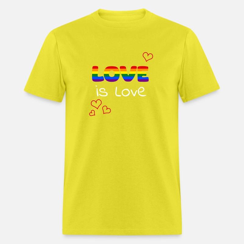 LGBTQAI Rainbow love is love colored hearts